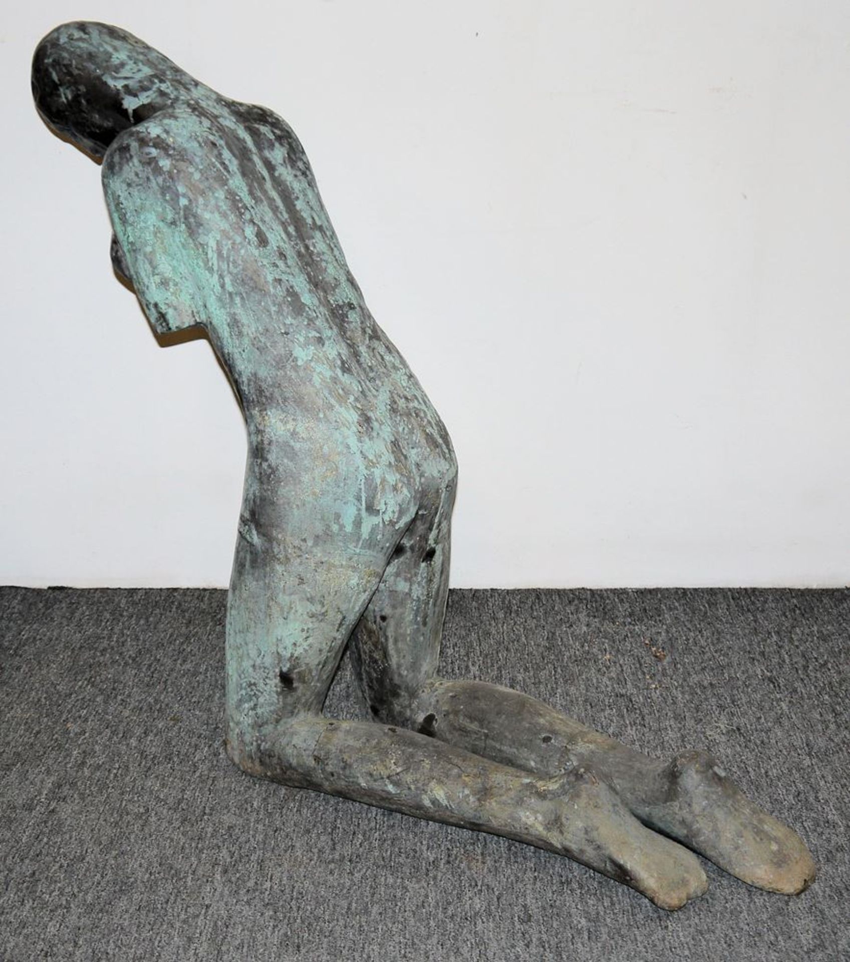 Constantin Brancusi, Das Gebet (rugăciunea), Bronze patiniert, posthumer Nachguss des Entwurfs von  - Bild 3 aus 3