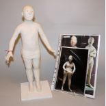 Agnès Baillon, Homme en pagne, Plastik von 2005, mit Katalog u.a. Doku-Material