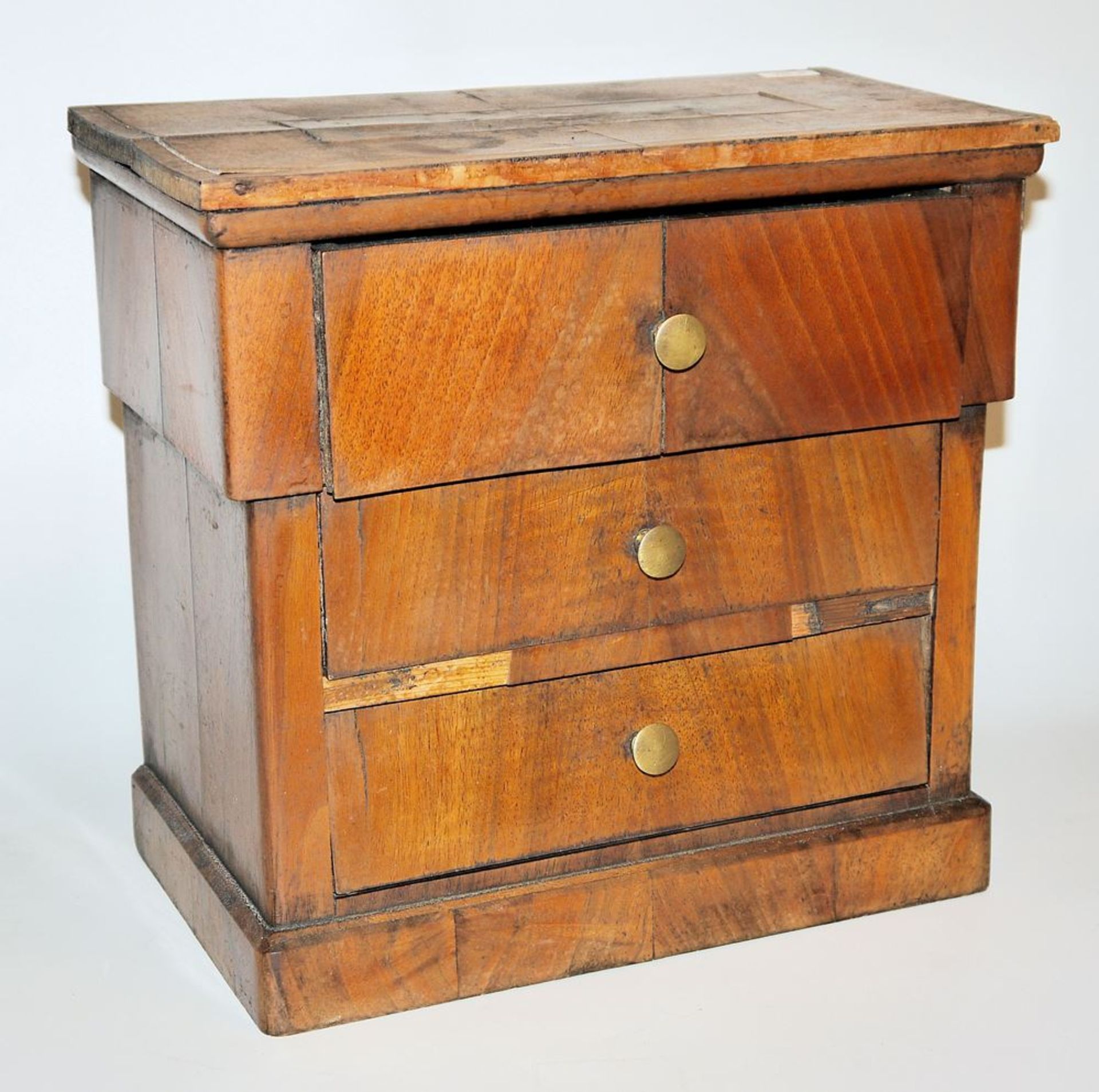 Model chest and two 19th century valuables chests - Image 2 of 5