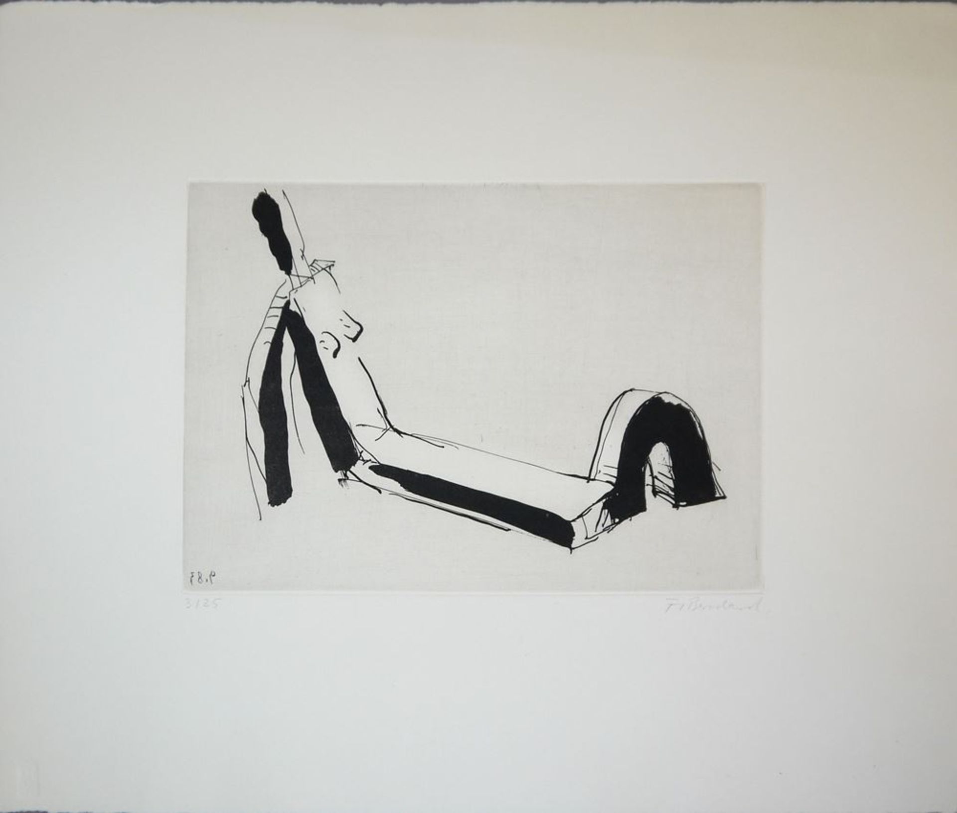 Franz Bernhard & Leo Breuer, 3 signierte Arbeiten von 1963/93 - Bild 2 aus 5