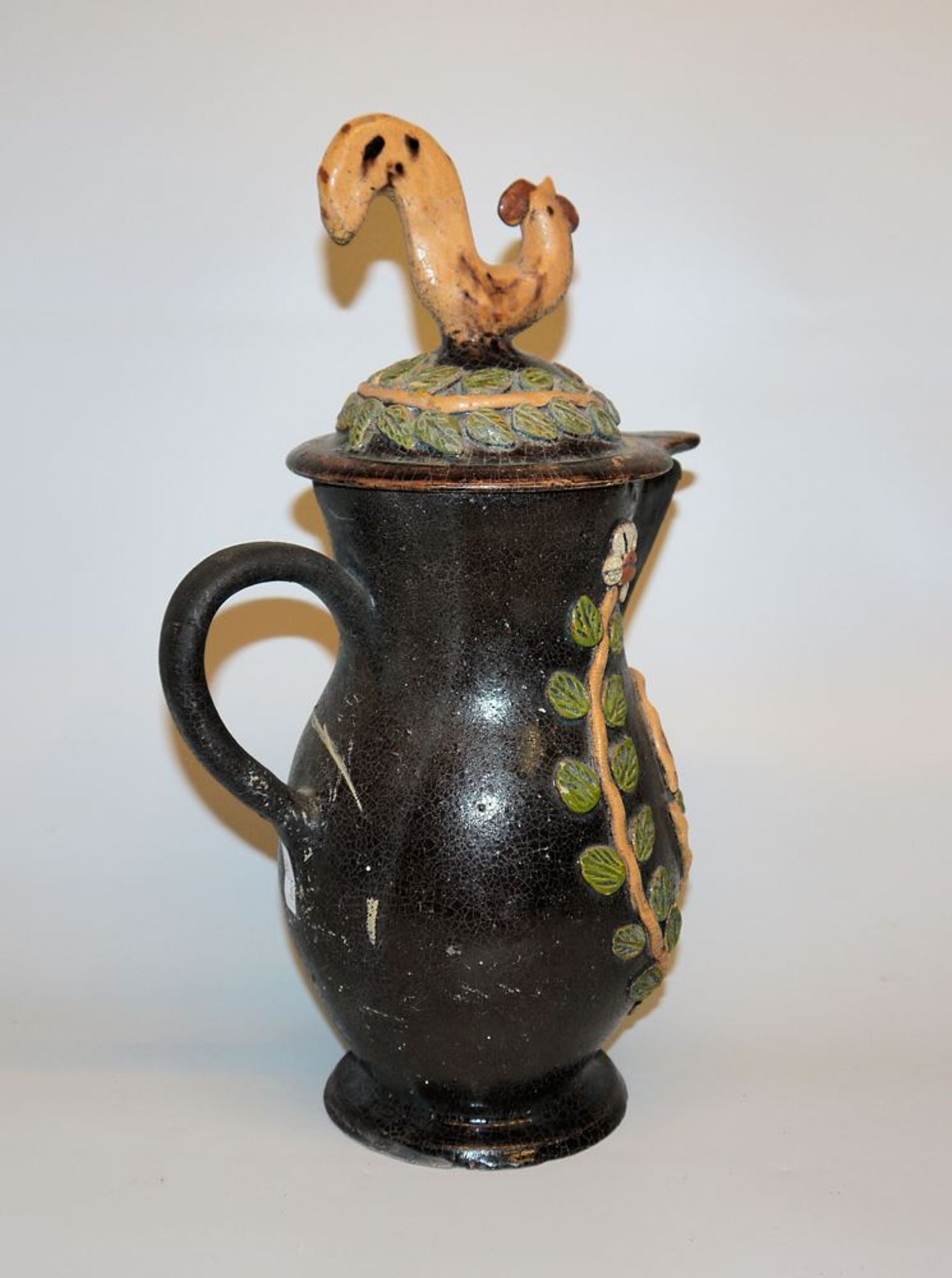 Soufflenheim bridal jug, Alsace 19th century - Image 2 of 2