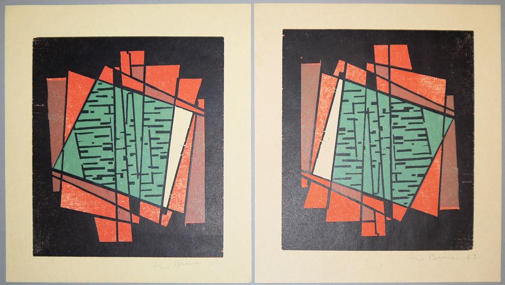 Franz Bernhard & Leo Breuer, 3 signed works from 1963/93 - Image 4 of 5
