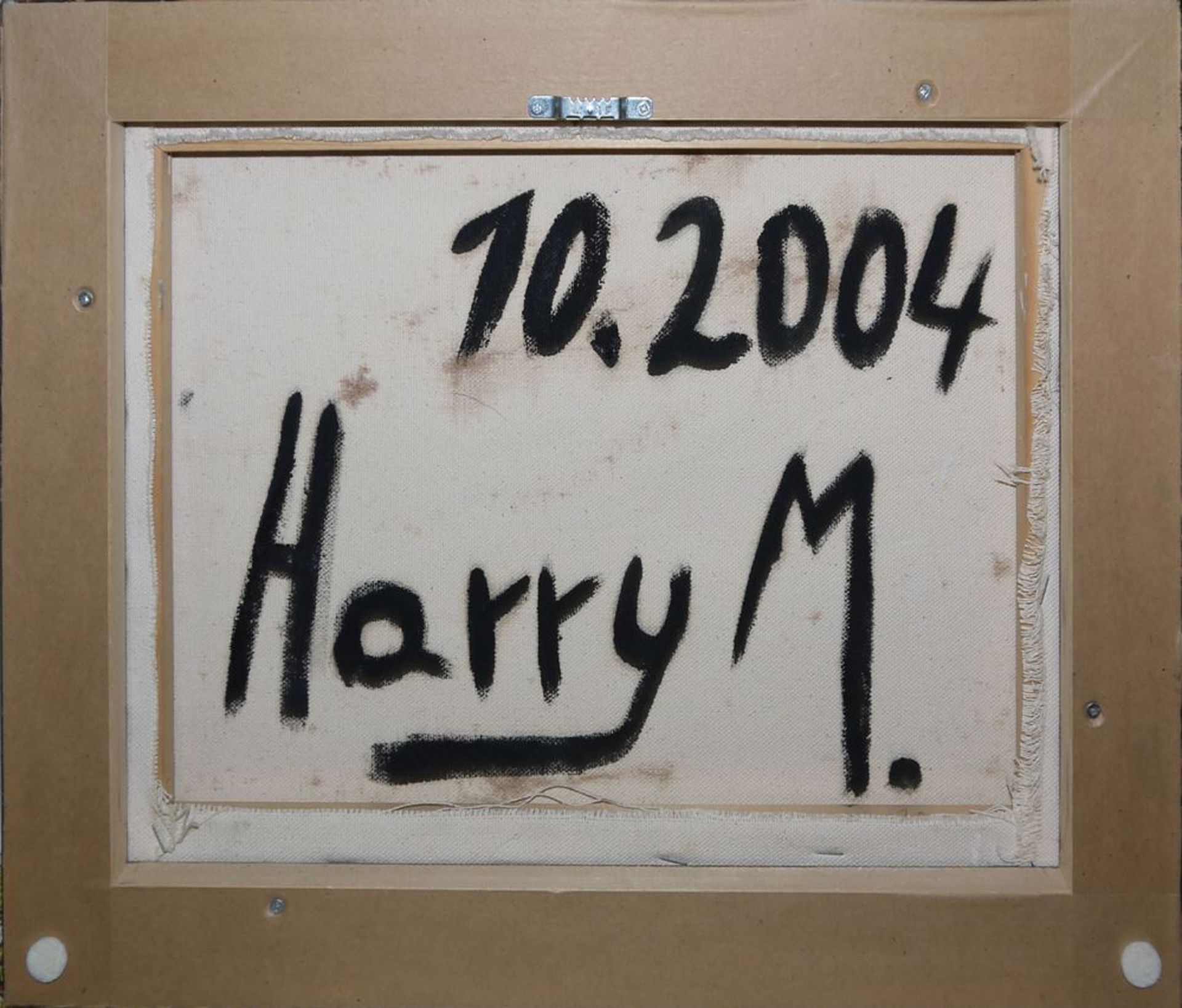 Harry Meyer, Expressive Landscape, signed oil painting from 2004, framed - Image 2 of 2