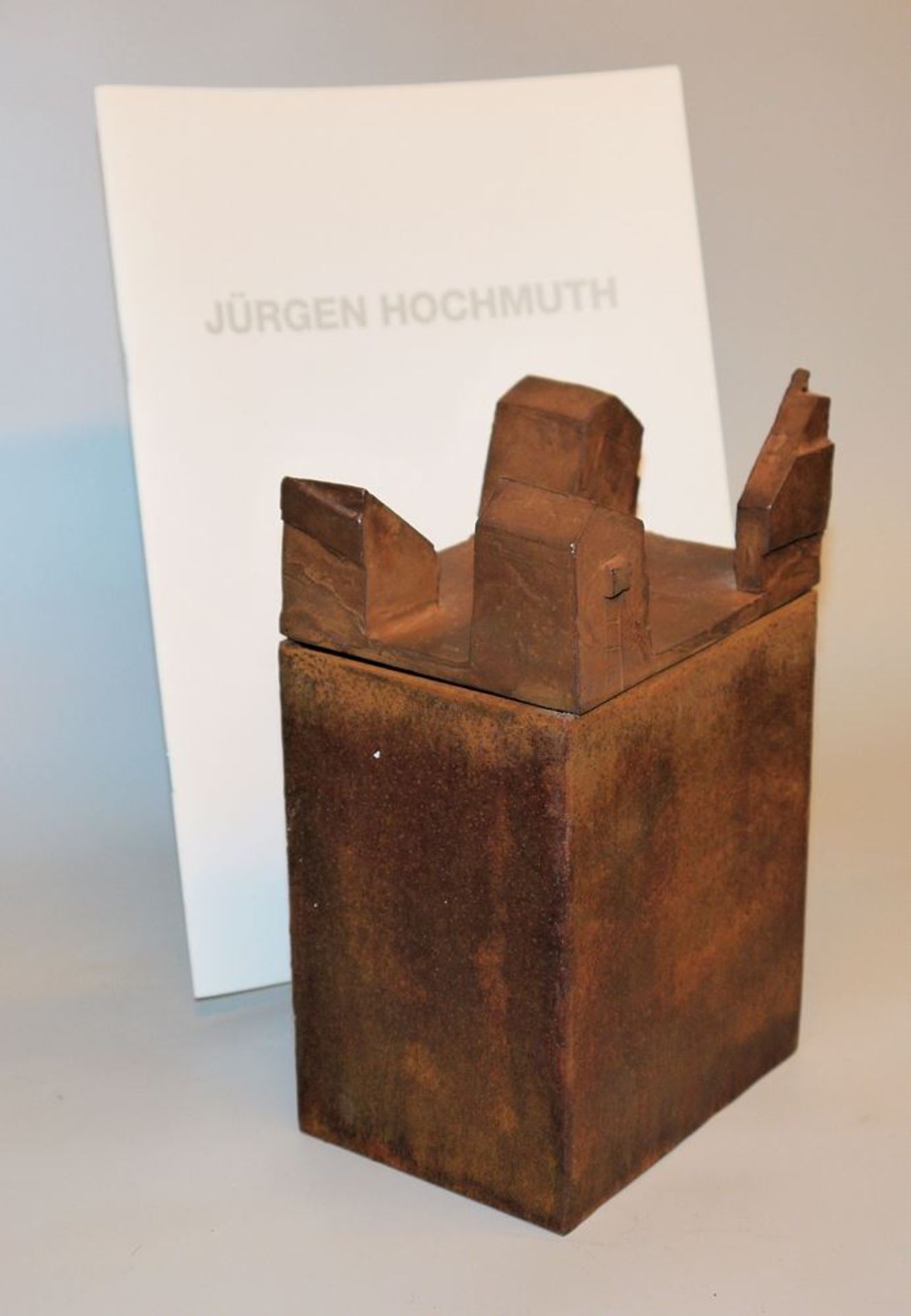 Jürgen Hochmuth, 4 houses, iron sculpture, with monographic catalogue