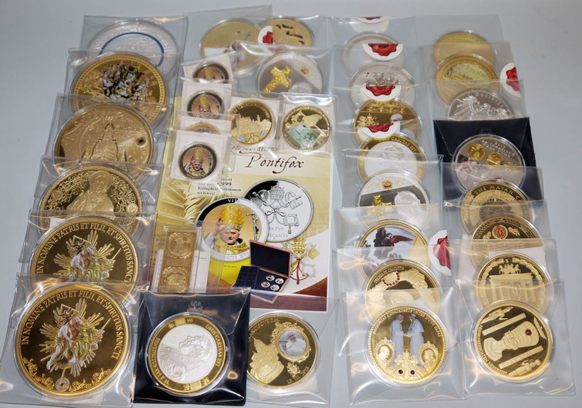 Large collection of commemorative medals of the Bayerisches Münzkontor for self-inspectors