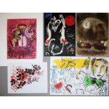 Marc Chagall, 15 Blatt, davon 11 Farblithographien, teils DLM
