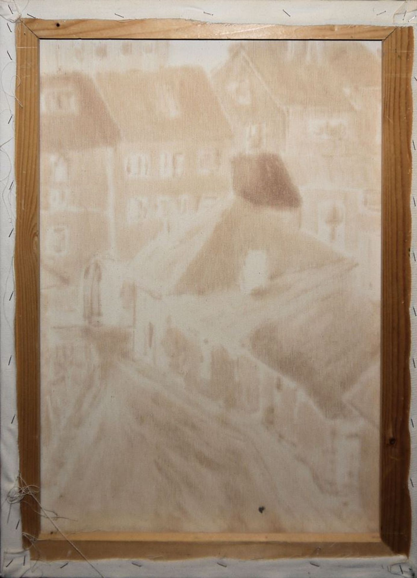 Albert Borchardt. Landscape, oil painting & monogrammed gb, Dorfstraße, expressive oil painting fro - Image 4 of 4