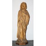 Stehende Madonna, Holzskulptur um 1900