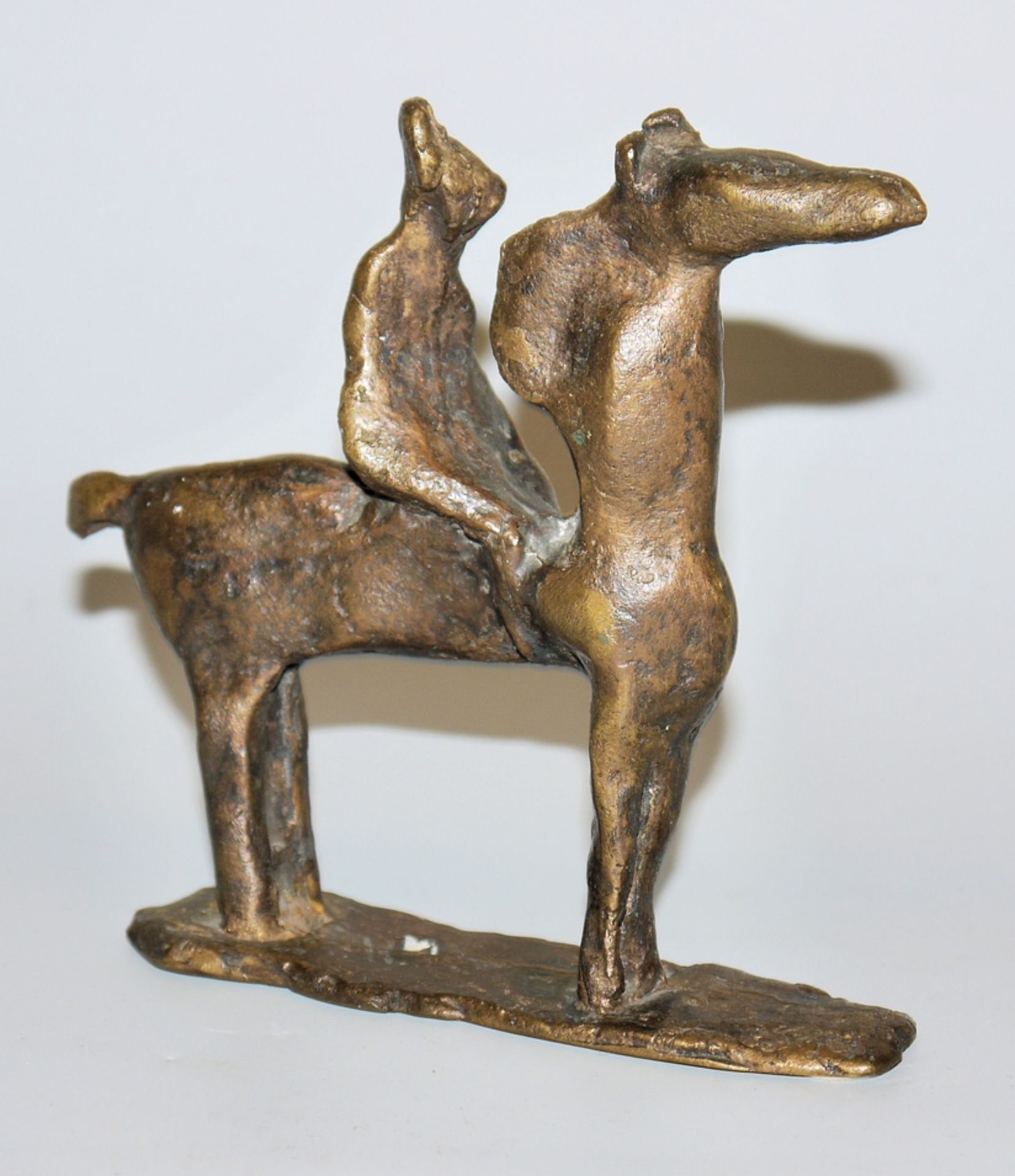 Priska von Martin, bronze sculpture Rider on Horse