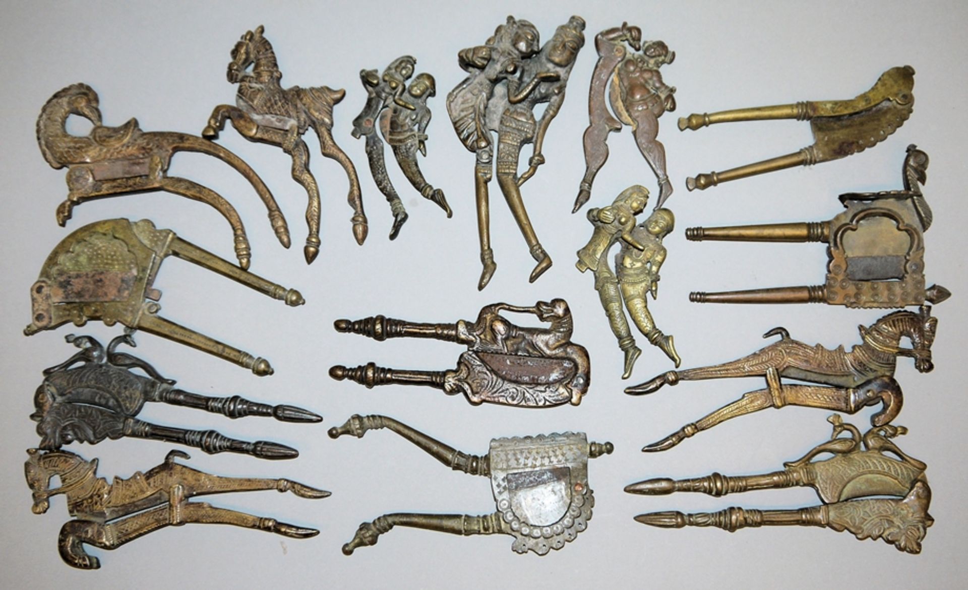 Collection of Indian betel nut cutters of the 18th & 19th century