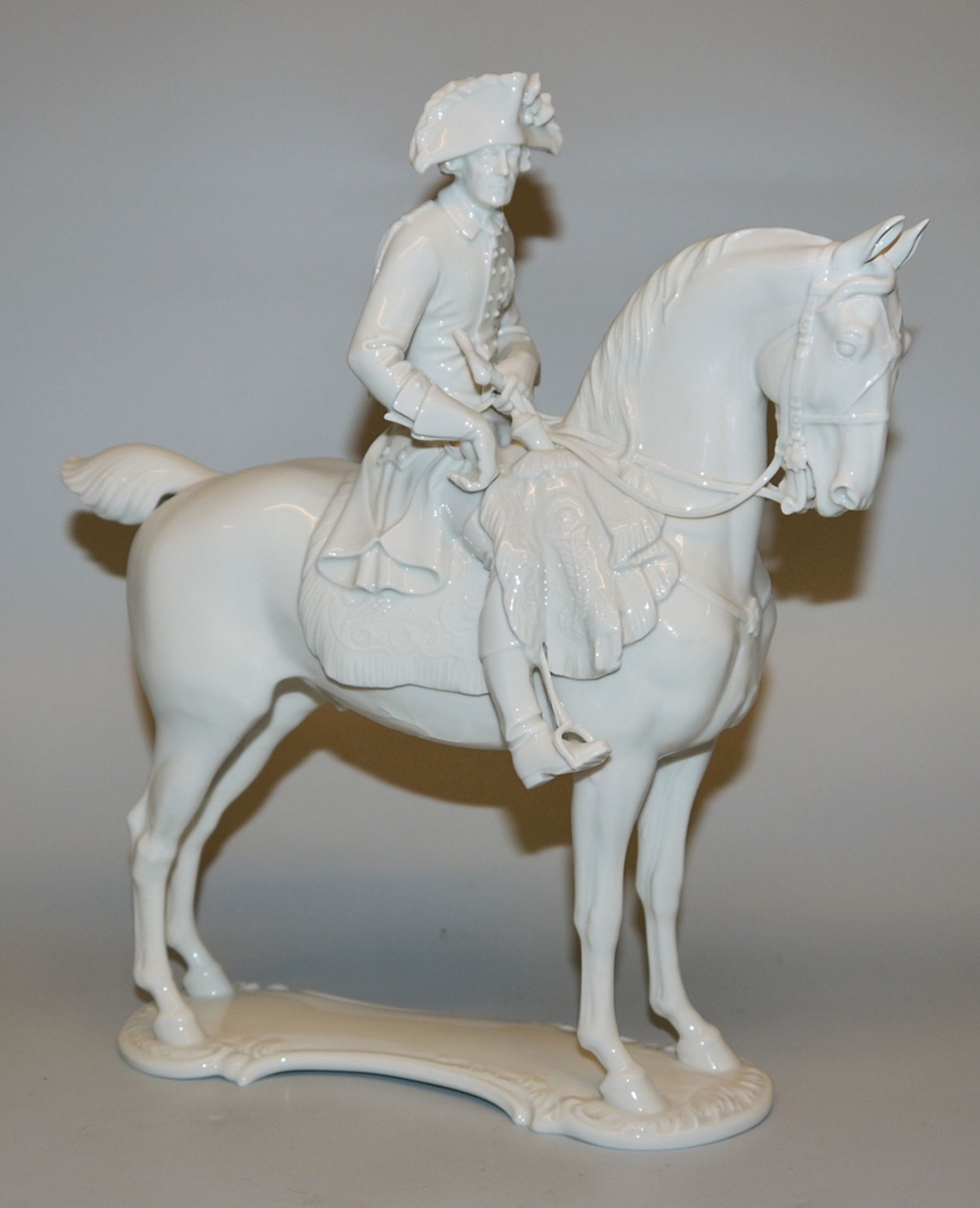 Theodor Kärner, Frederick the Great on Horseback, porcelain manufactory Allach circa 1938/40