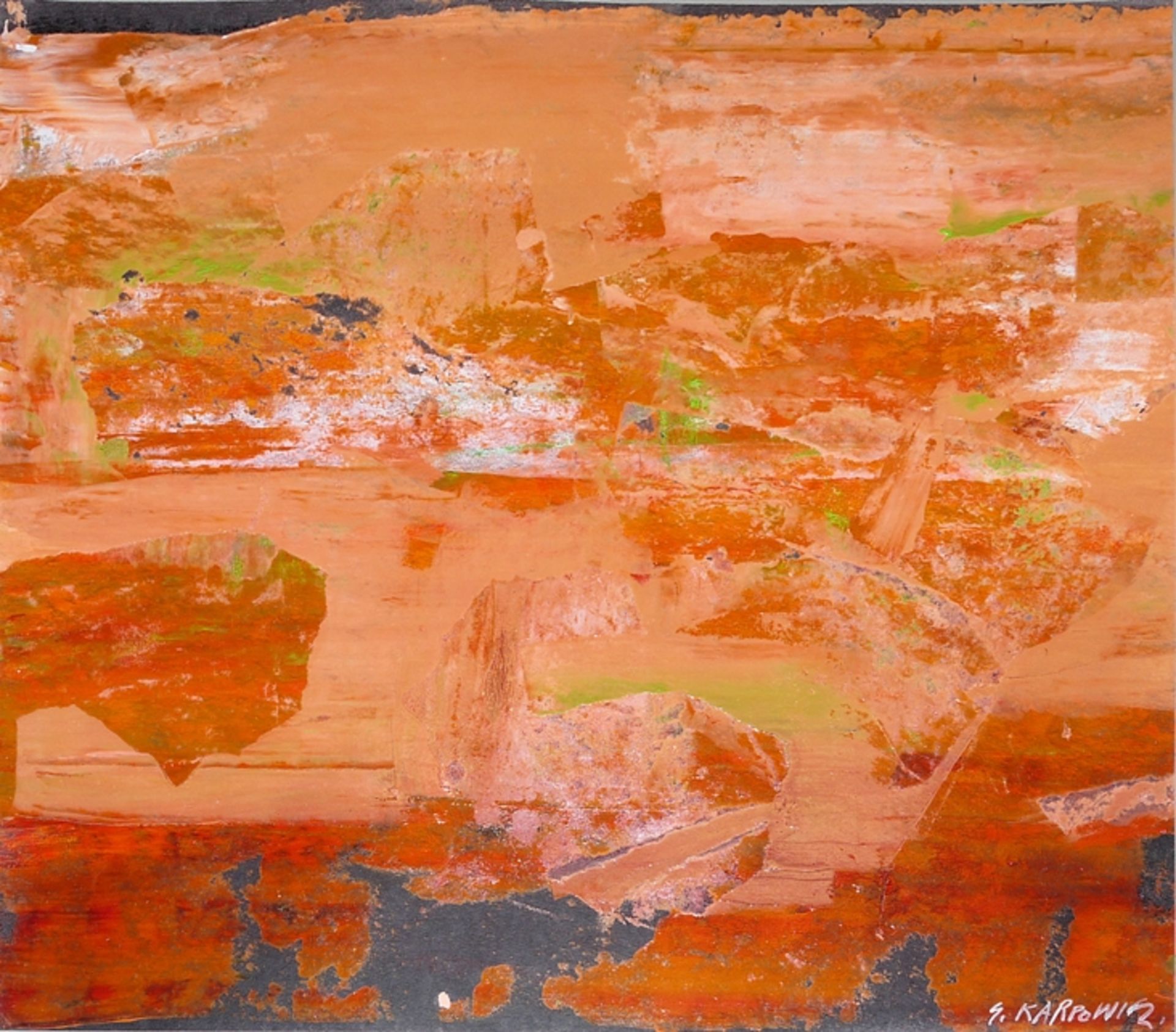 Slawomir Karpowicz, Abstract Landscapes, 3 oil paintings from 1992 - Image 5 of 6