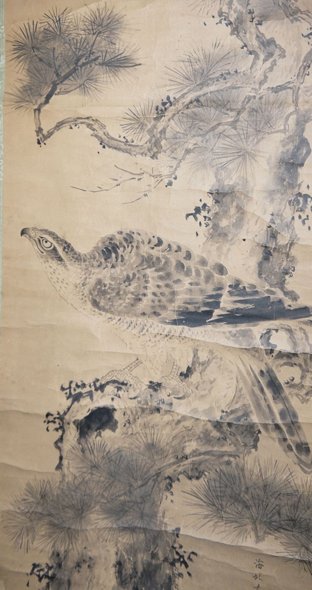 Yusho Kaiho, nach, Adler und Kiefer, japanische Tuschemalerei - Bild 2 aus 4