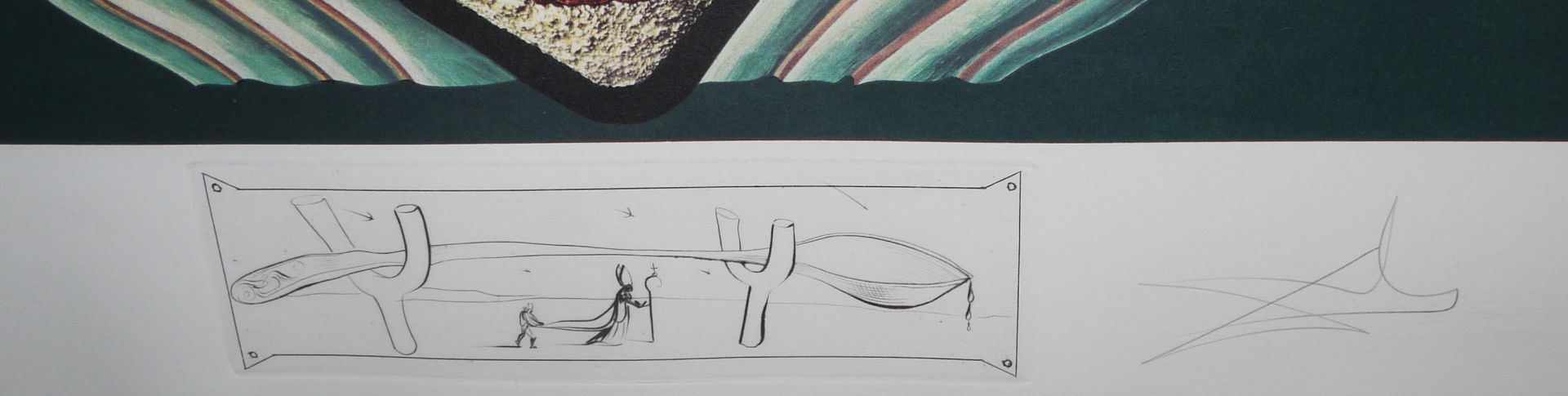 Salvador Dalí, "Les Chairs monarchiques", aus: "Les Dîners de Gala", Lithographien von 1971, signie - Bild 3 aus 3