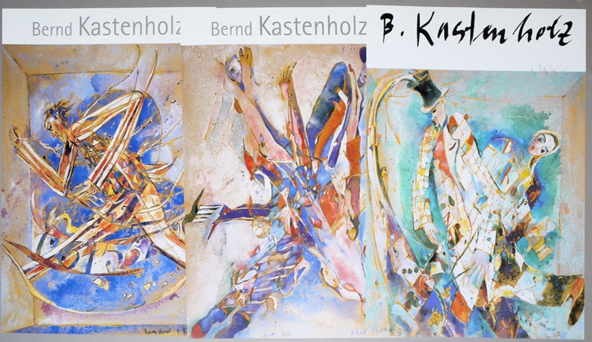 Bernd Kastenholz, Collection estate with 15 signed colour etchings and 3 signed posters - Image 8 of 8