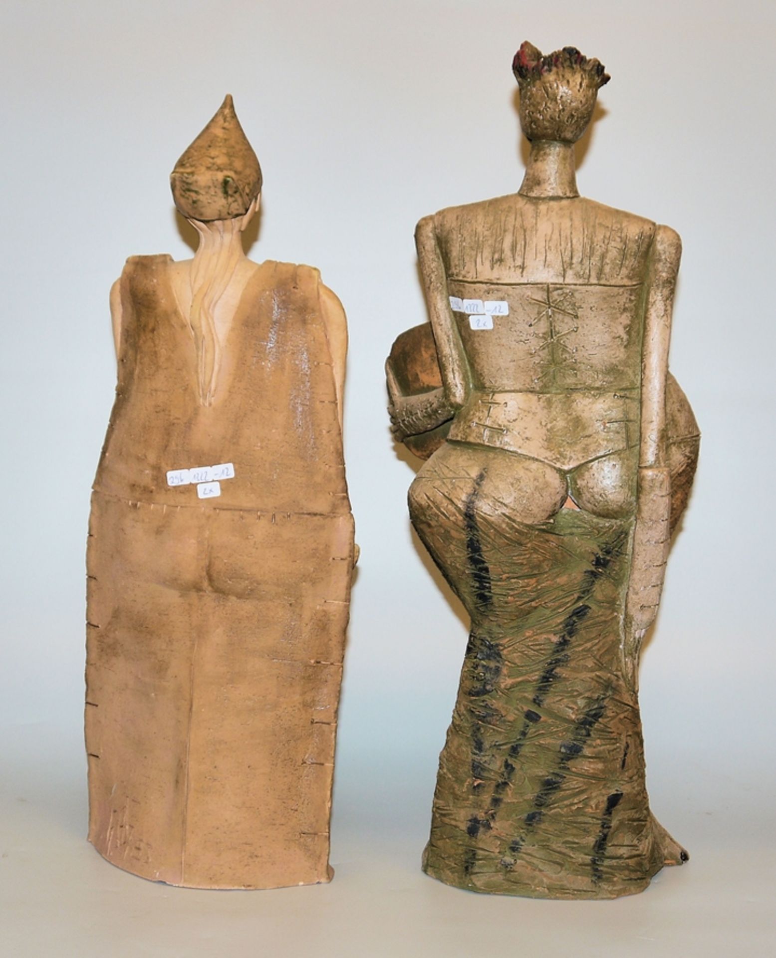 Horst Schöneich, 2 "strong" women, two large ceramic sculptures, unique pieces - Image 4 of 4