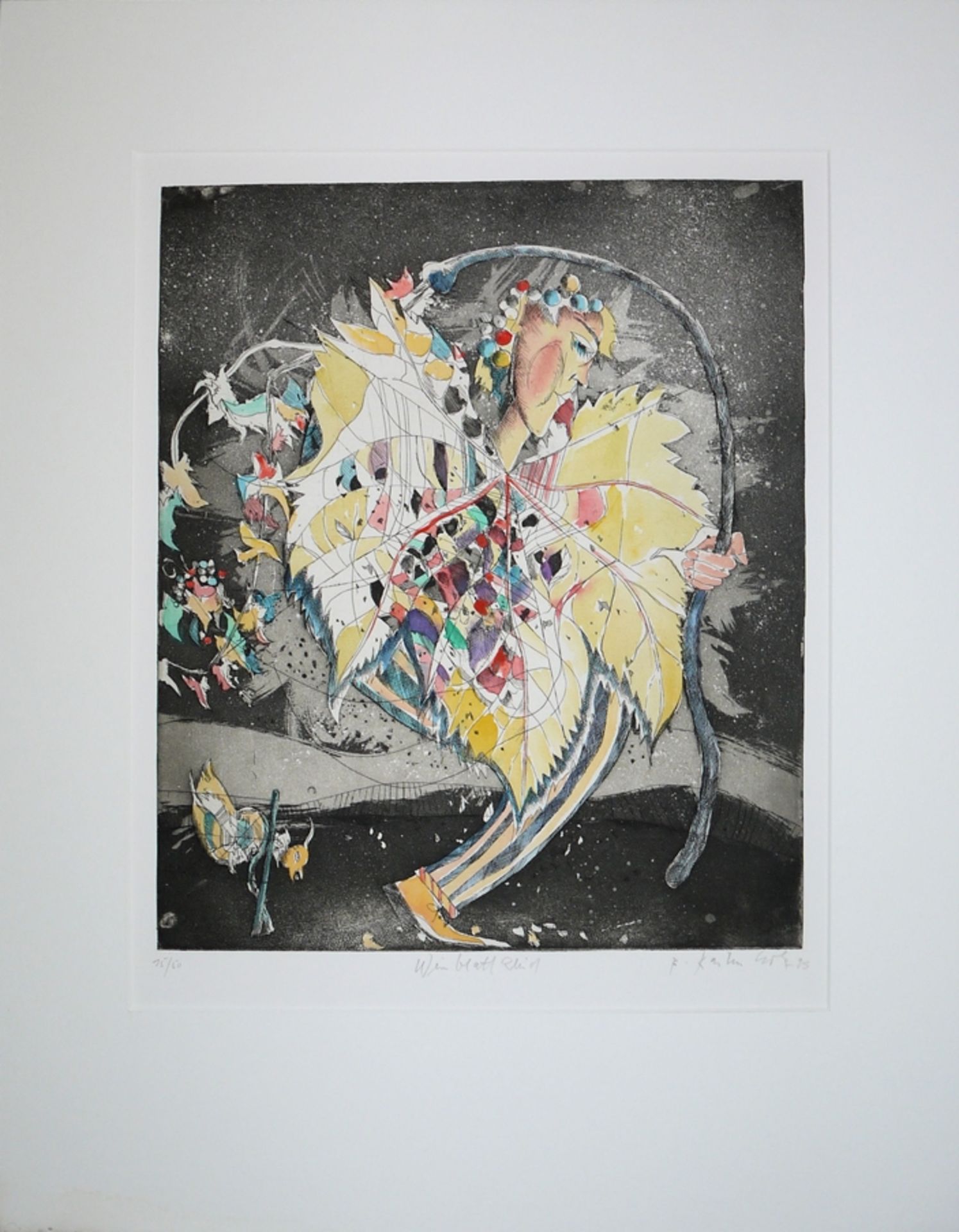 Bernd Kastenholz, Collection estate with 15 signed colour etchings and 3 signed posters