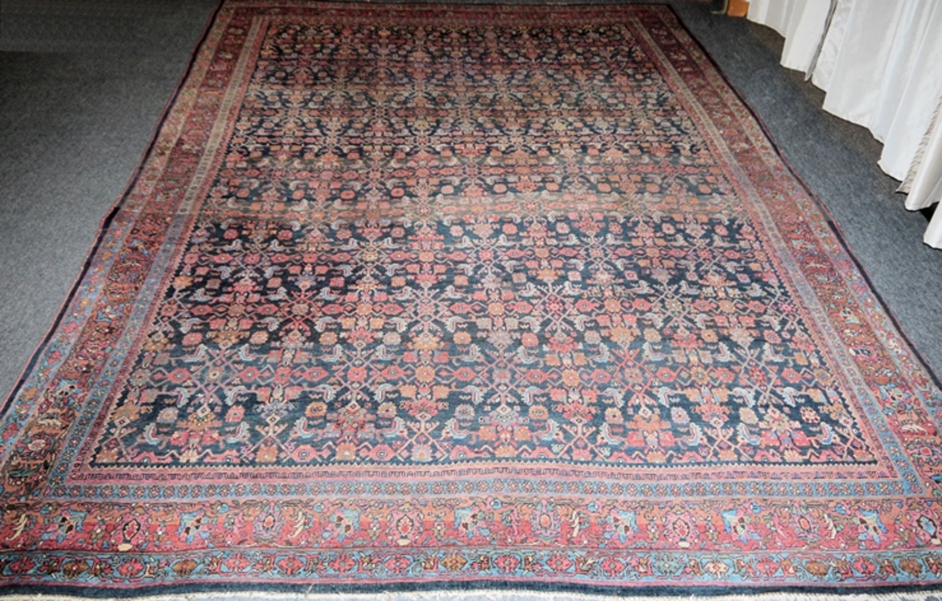Ancient Bijar Oriental Rug, Persia - Image 2 of 4