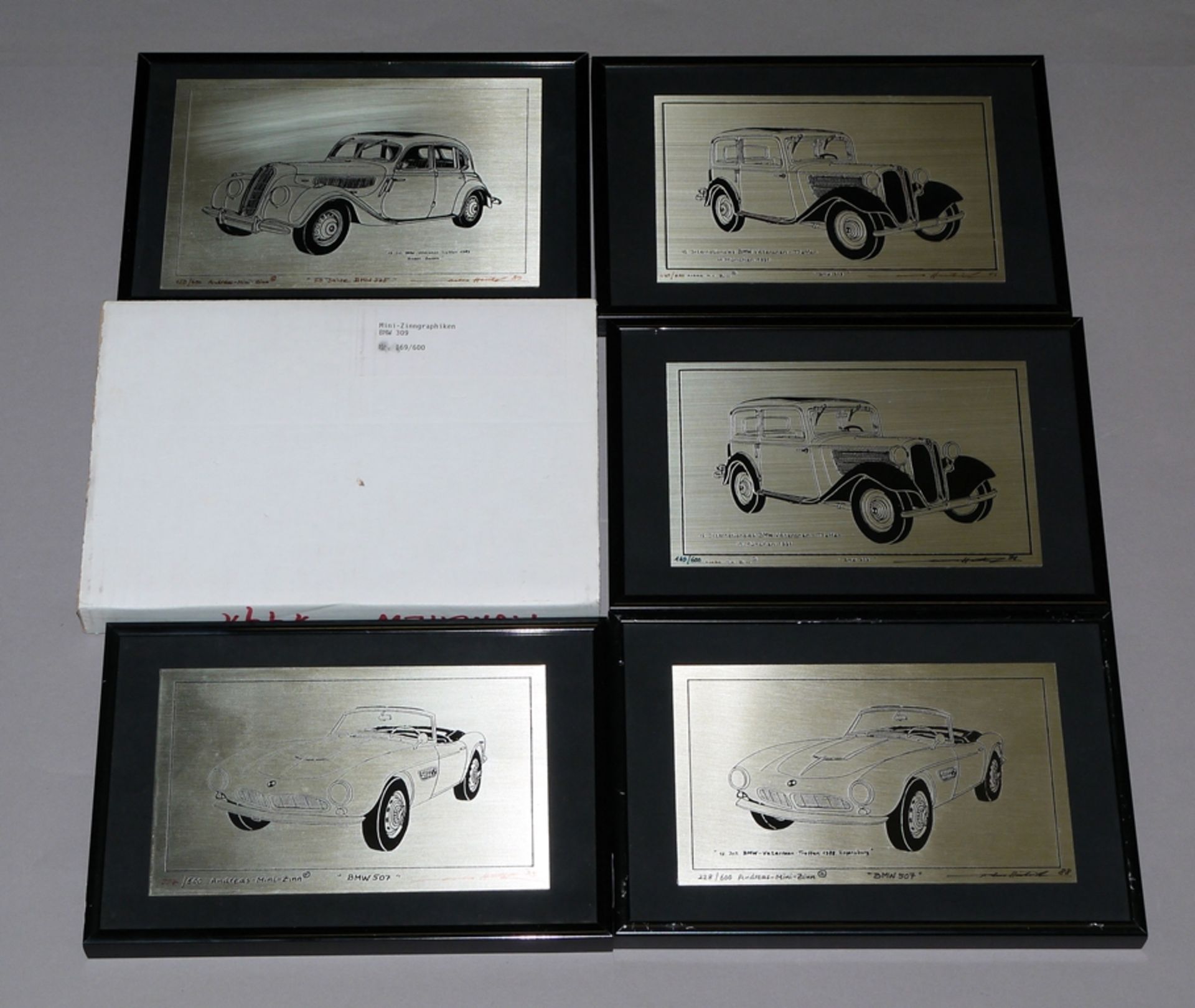 7 x Art for Car and Automobile Fans: Louis Baillon, Paul Bracq, Andreas Hentrich, Simon Loasby, Ern - Image 9 of 13