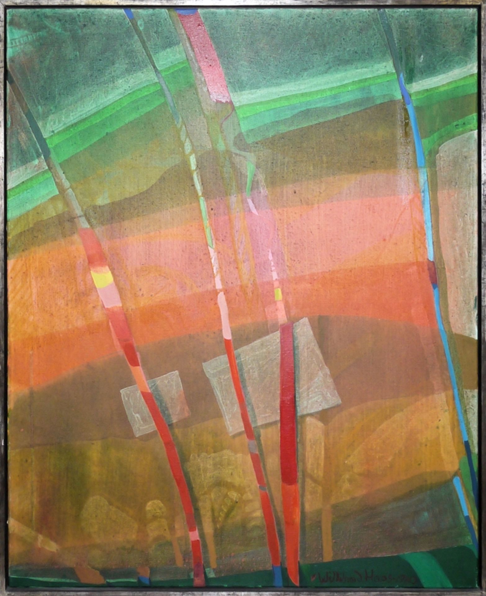 Willibrord Haas, Untitled, acrylic painting from 1980