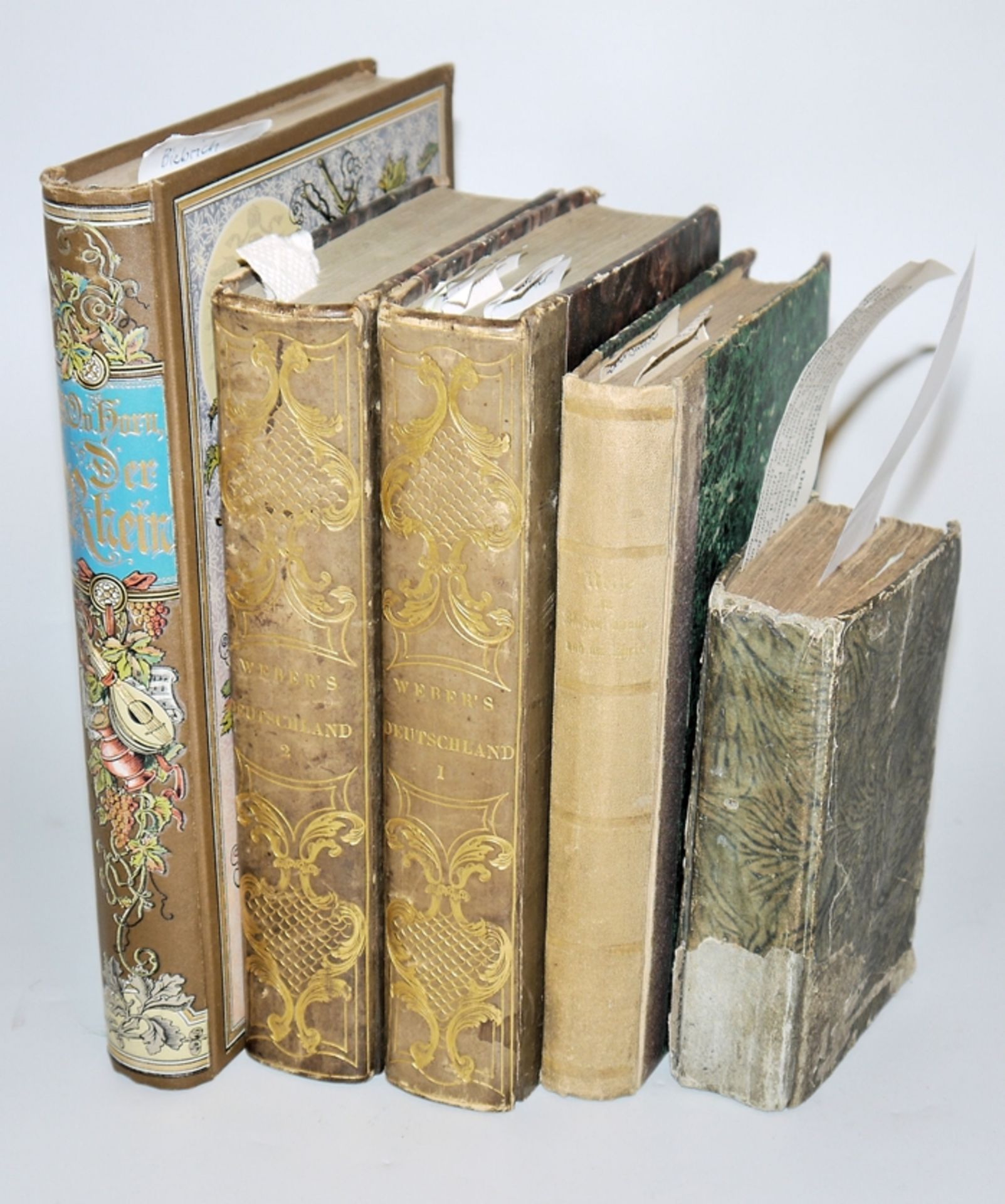 Collection of books on the geography of Europe and Germany, 18th/19th century