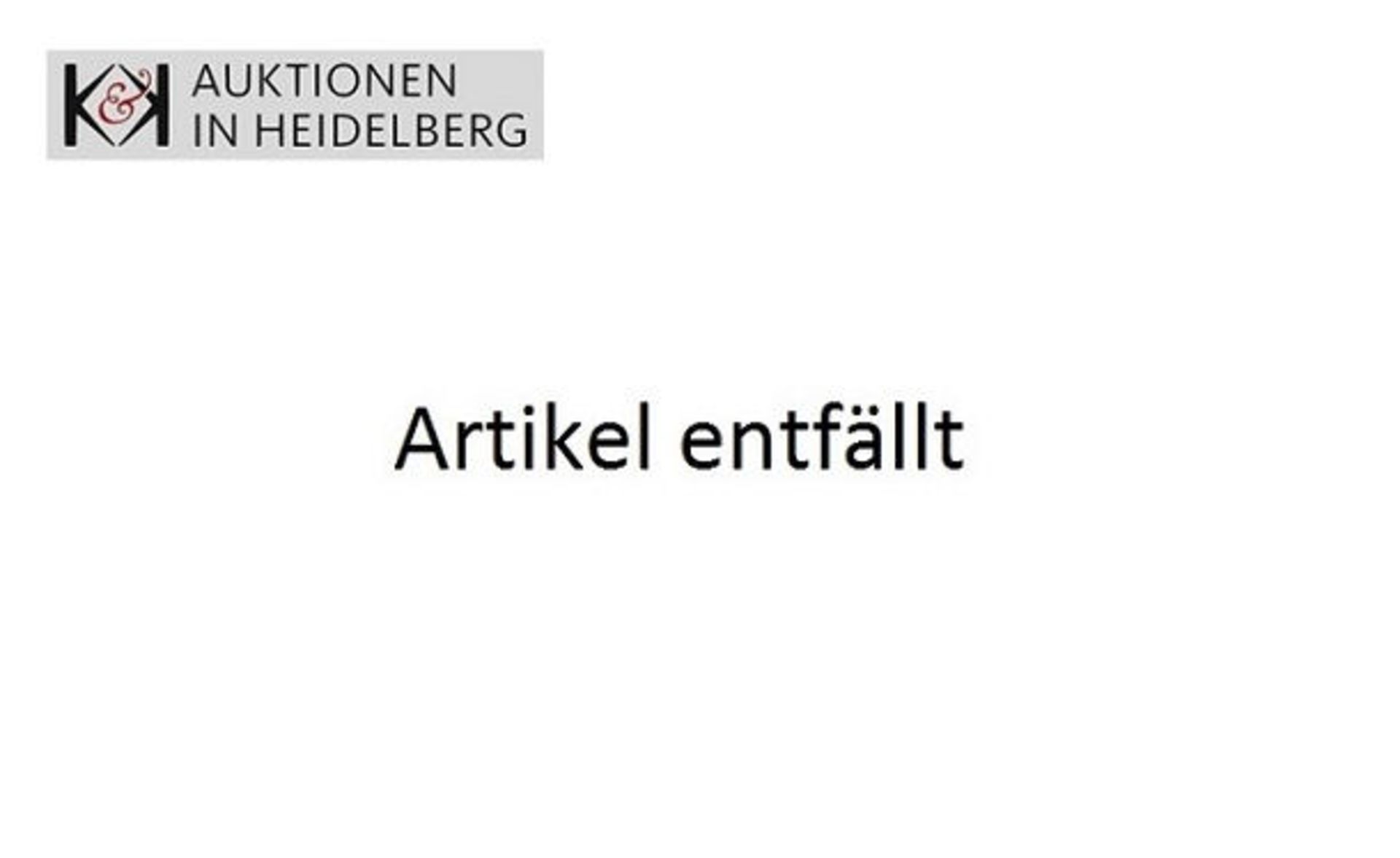 Los entfällt/Lot withdrawn