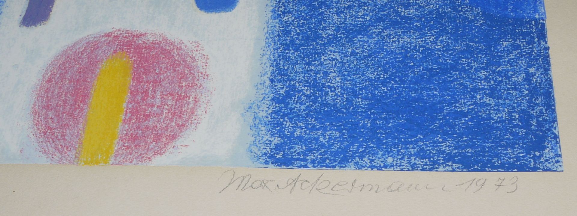Max Ackermann, "Überbrückte Kontinente" und "An den Ufern des Eridanos", zwei signierte Farbserigra - Bild 4 aus 4