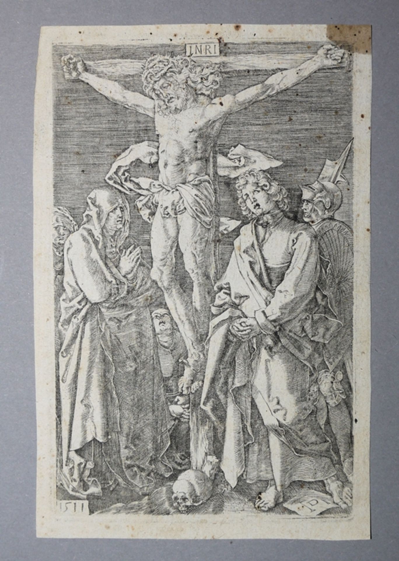 Albrecht Dürer, Christus am Kreuz, Kupferstich