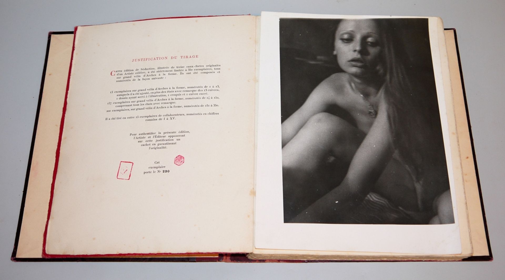 Séduction, jeunes amours, erotischer Roman mit Illustrationen von André Collot, limitierte Edition, - Bild 2 aus 3
