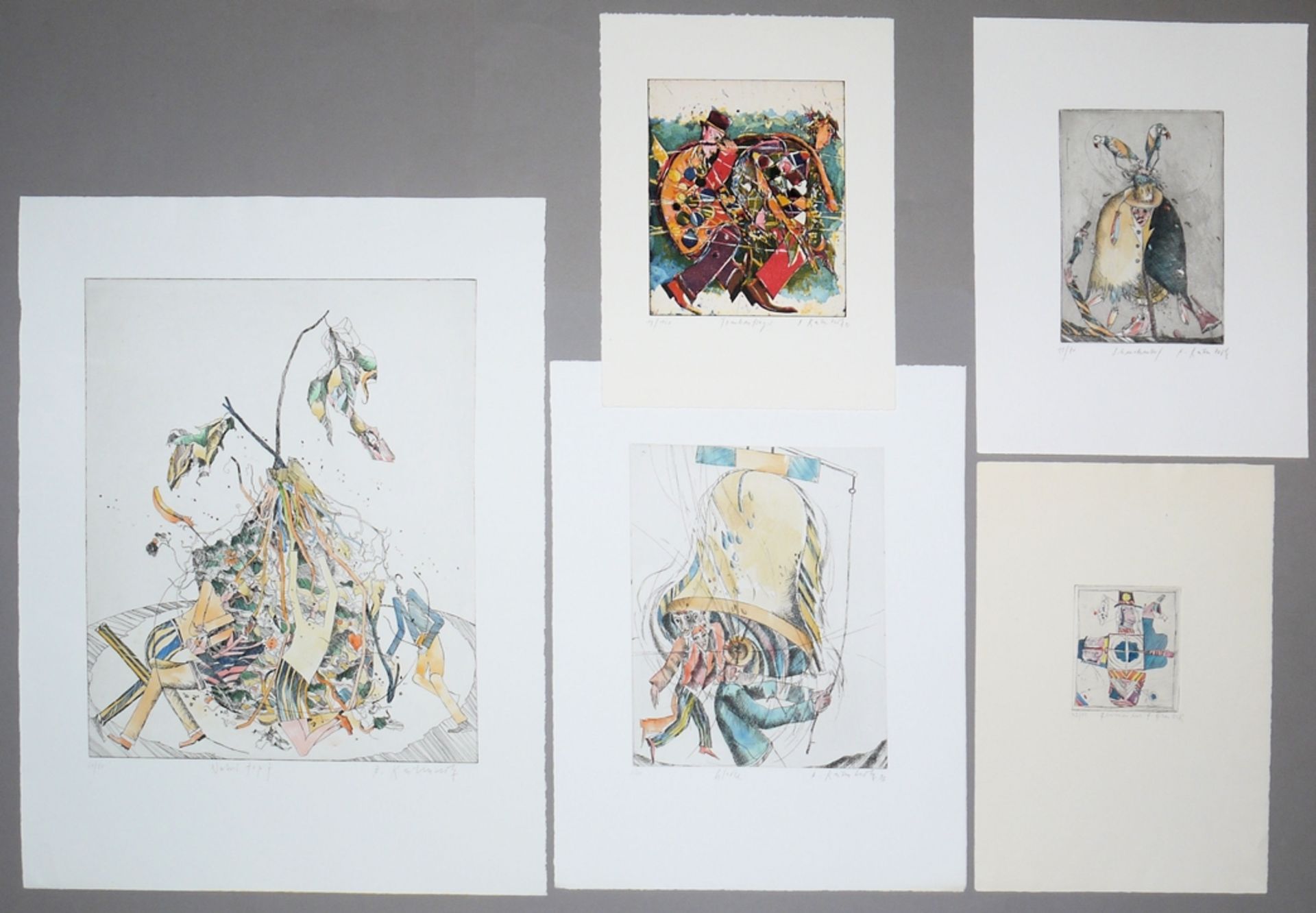 Bernd Kastenholz, Collection estate with 15 signed colour etchings and 3 signed posters - Image 4 of 8