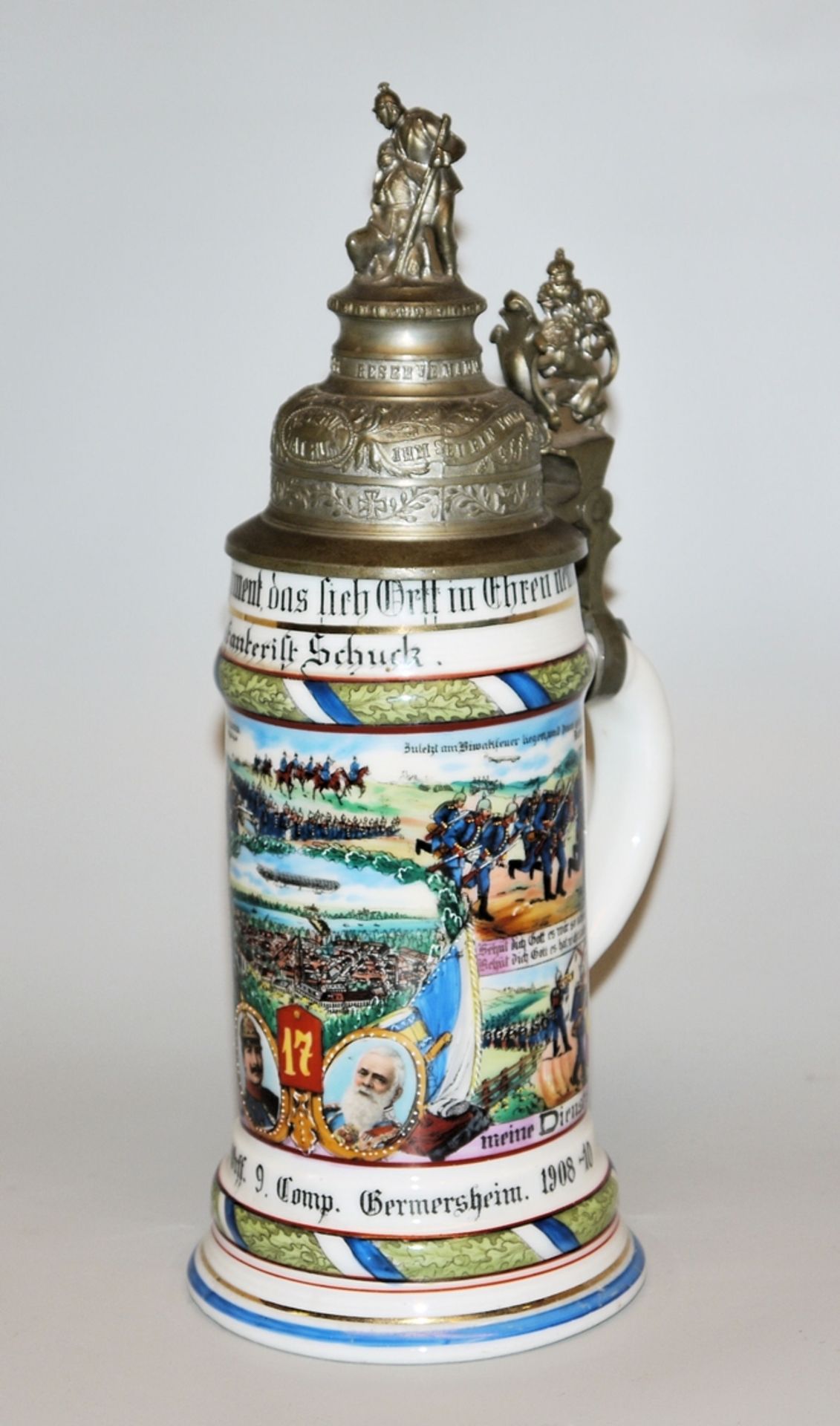 Bavarian reservist jug of the imperial period 1910