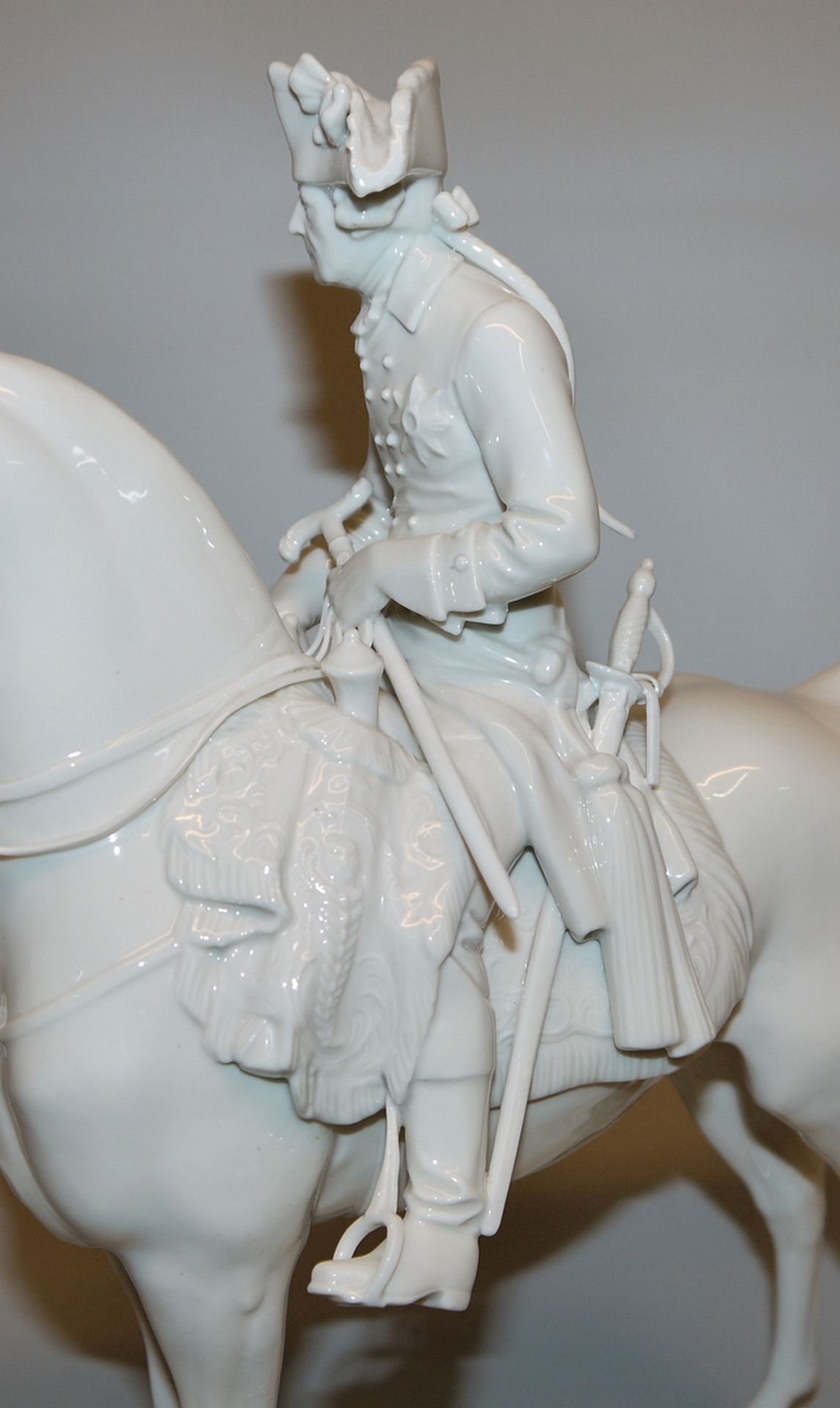 Theodor Kärner, Frederick the Great on Horseback, porcelain manufactory Allach circa 1938/40 - Image 4 of 4