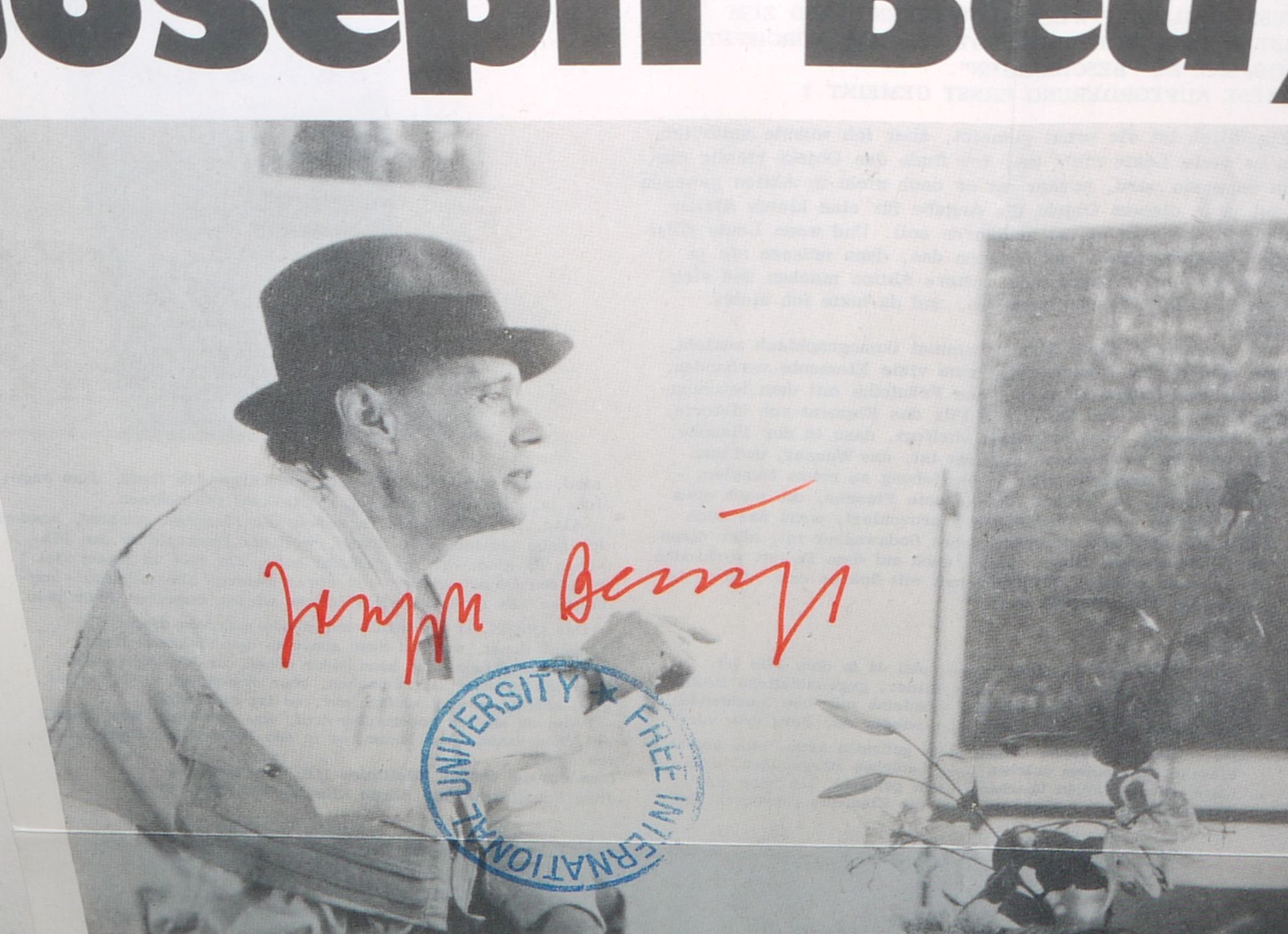 Joseph Beuys, Painting Box Post, Offset von 1976, signiert und gestempelt - Bild 2 aus 2