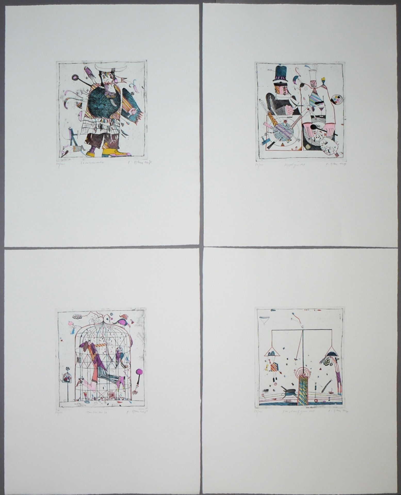 Bernd Kastenholz, Collection estate with 15 signed colour etchings and 3 signed posters - Image 6 of 8