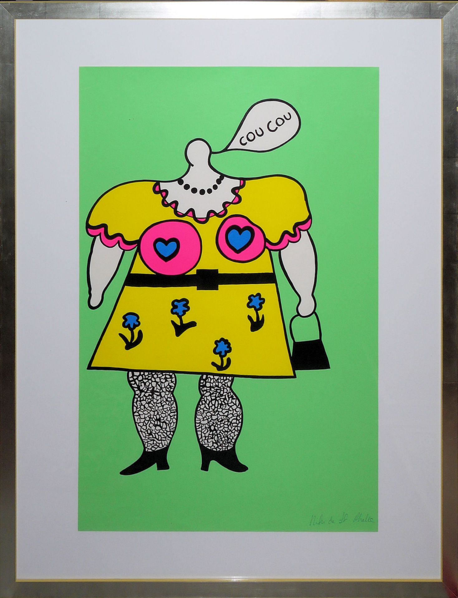 Niki de Saint Phalle, Nana, Pop-Art, signierte Farbserigraphie, galeriegerahmt