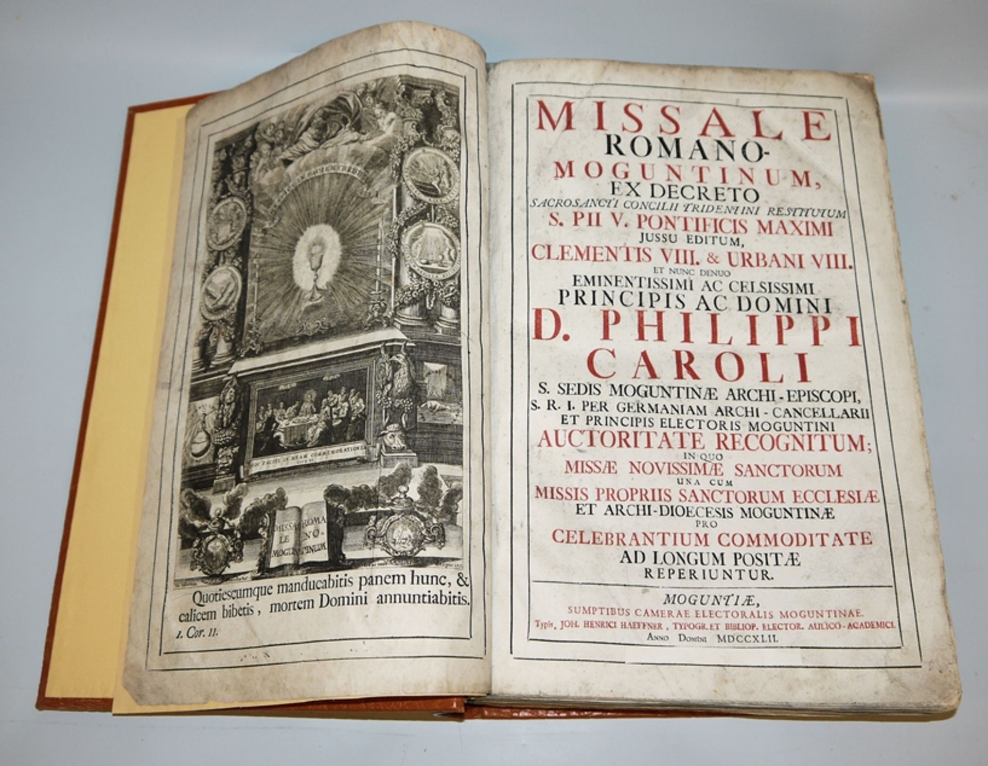 Missale Romano Moguntinum of 1742