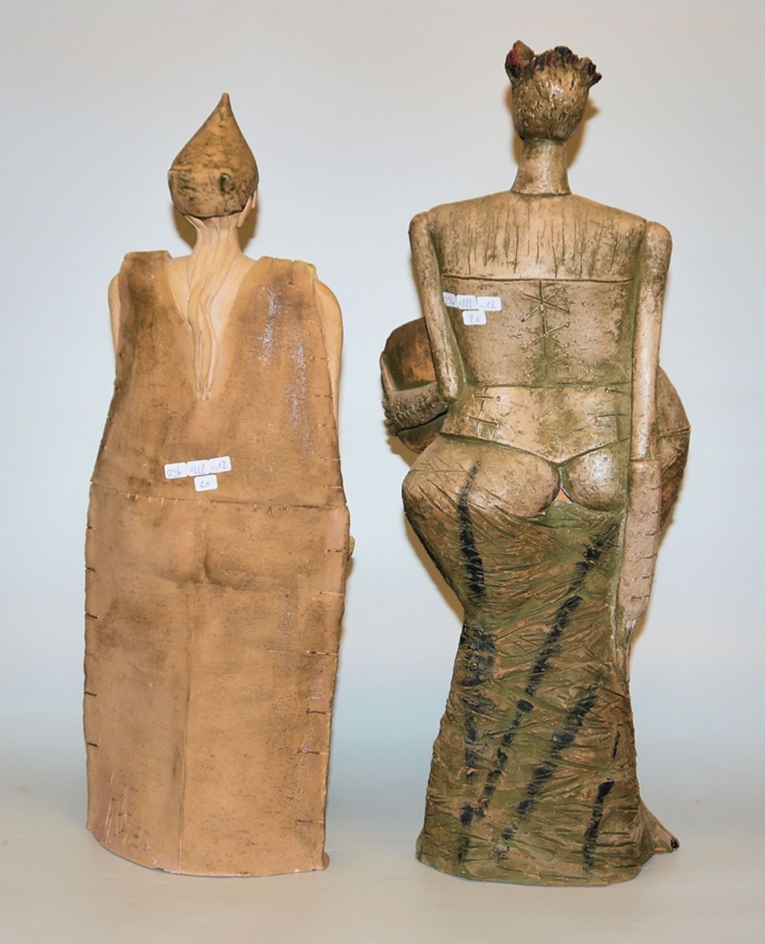 Horst Schöneich, 2 "strong" women, two large ceramic sculptures, unique pieces - Image 3 of 4