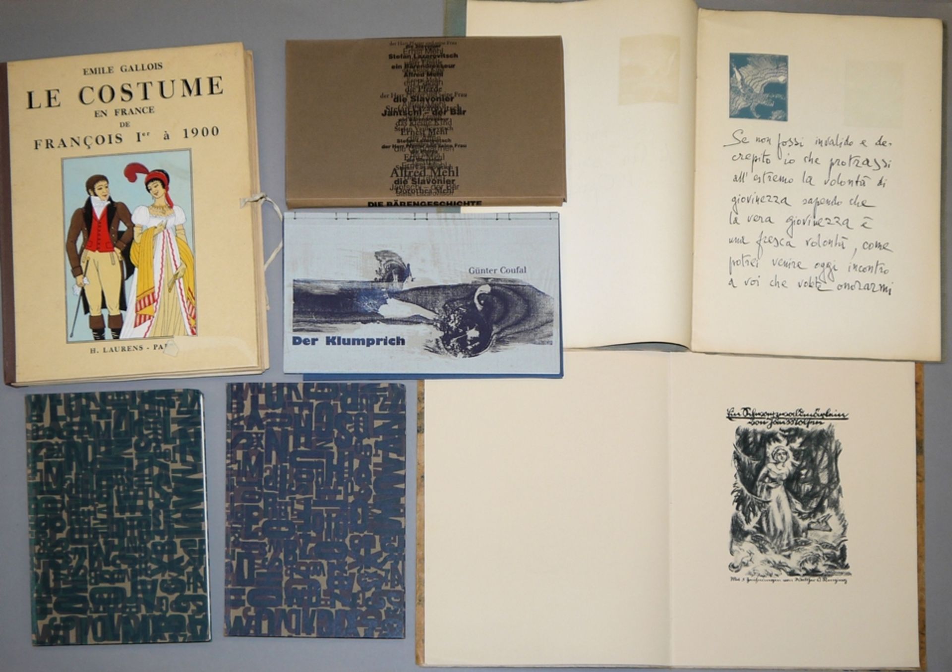 Sammlung Bibliophile Raritäten mit Grafiken, 1925-2005