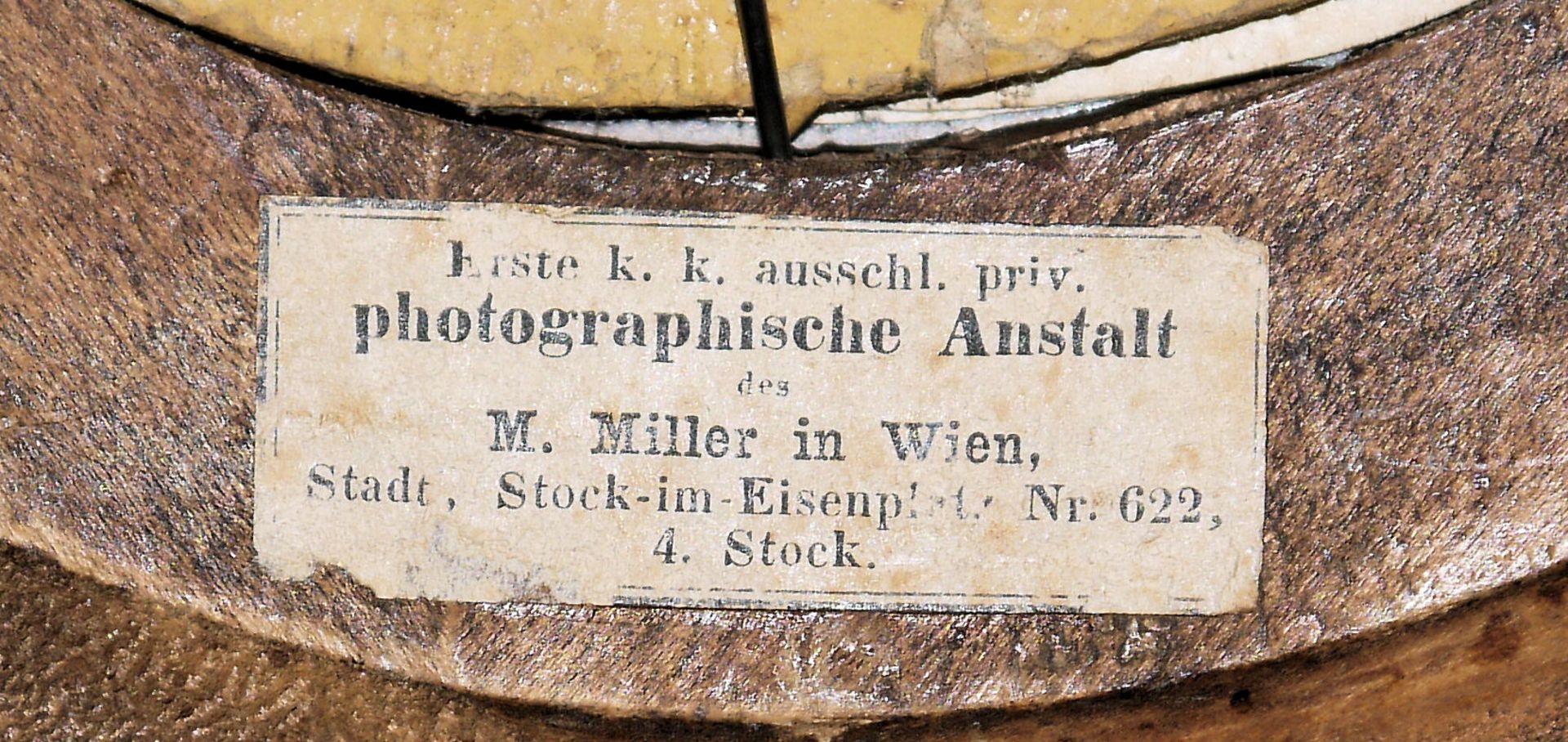 Milton M. Miller, Ehepaar Käserer, 2 sign. & kolorierte Fotografien um 1865, gerahmt  - Bild 2 aus 2