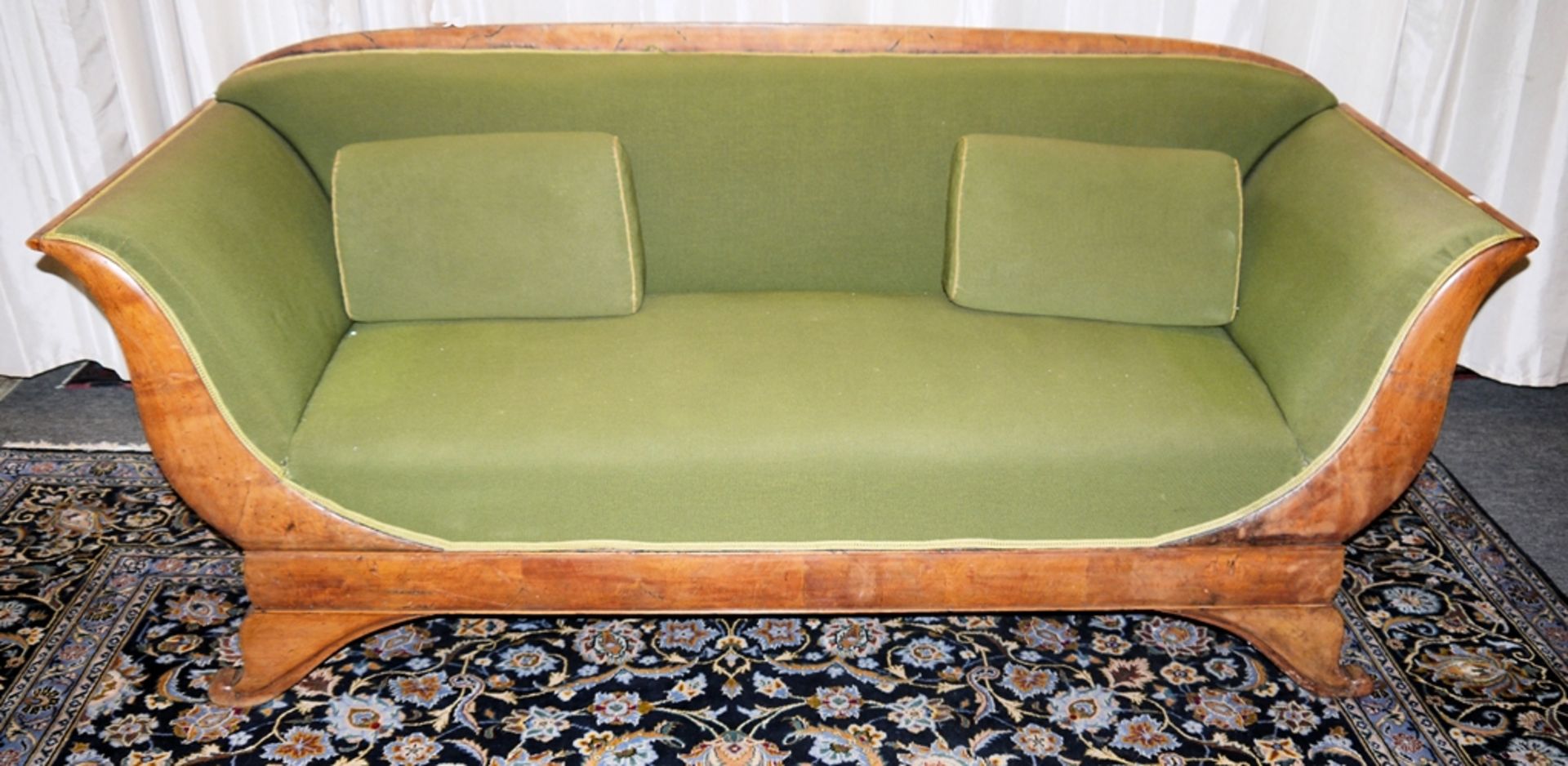 Classical Biedermeier seating set consisting of a sofa, table and chairs, 1st half of the 19th cent - Image 3 of 3