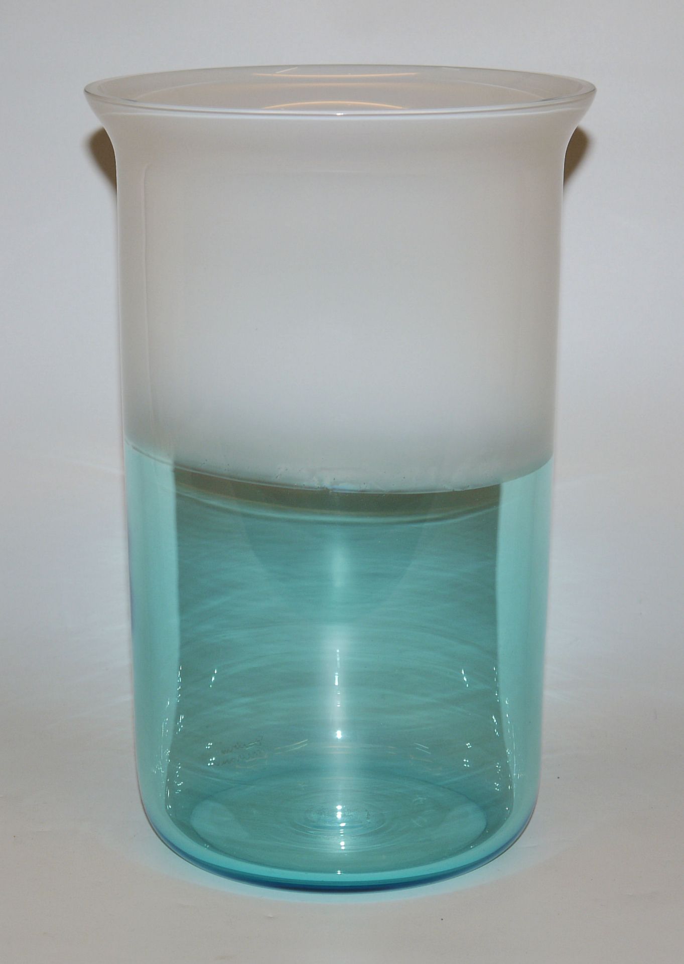 Vetreria Alfredo Barbini, "Incalmo" glass vase, Murano, 1970