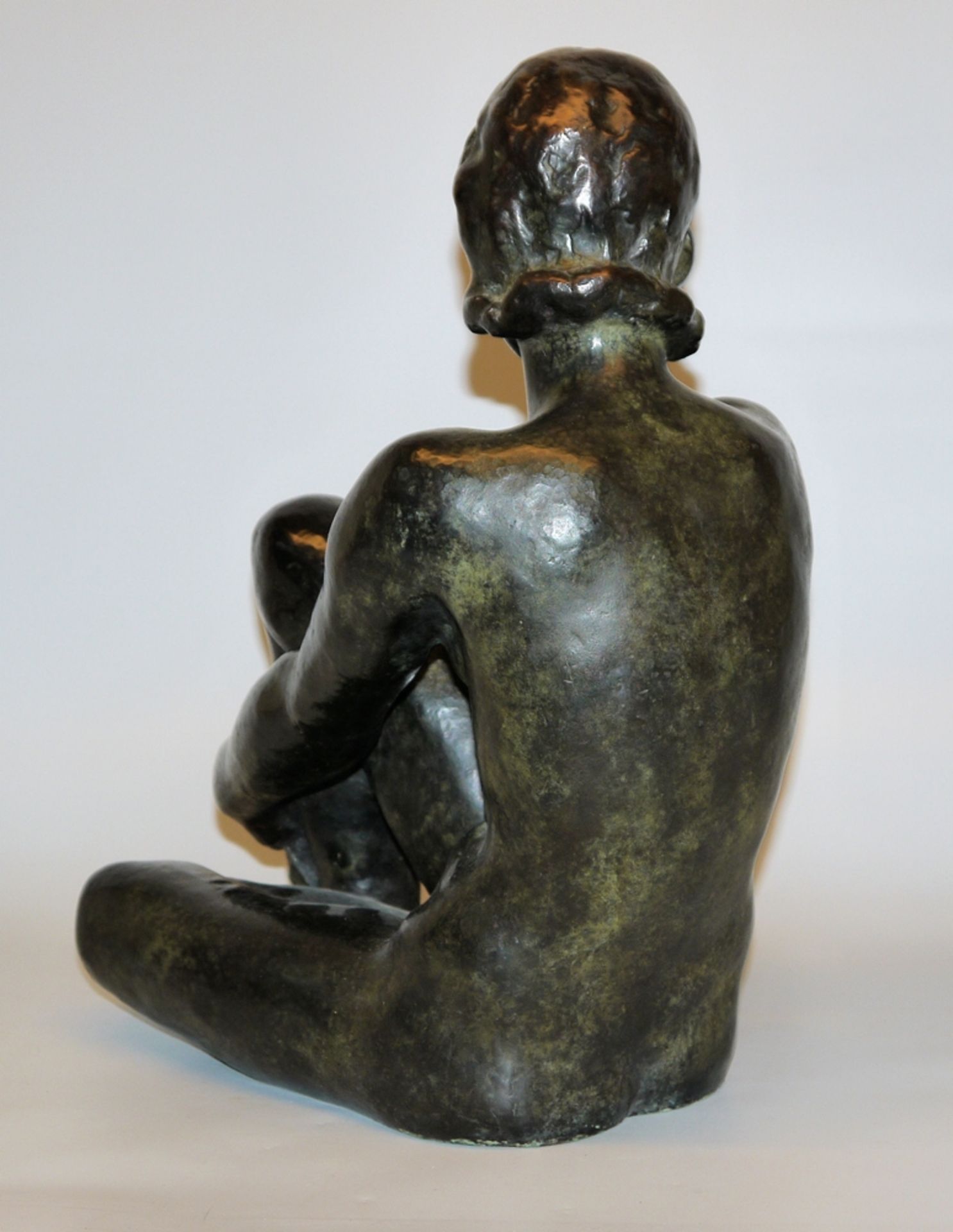 Fritz Klimsch, bronze sculpture "Kleine Träumende" circa 1947 with expert opinion - Image 2 of 3