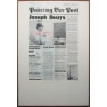 Joseph Beuys, Painting Box Post, Offset von 1976, signiert und gestempelt