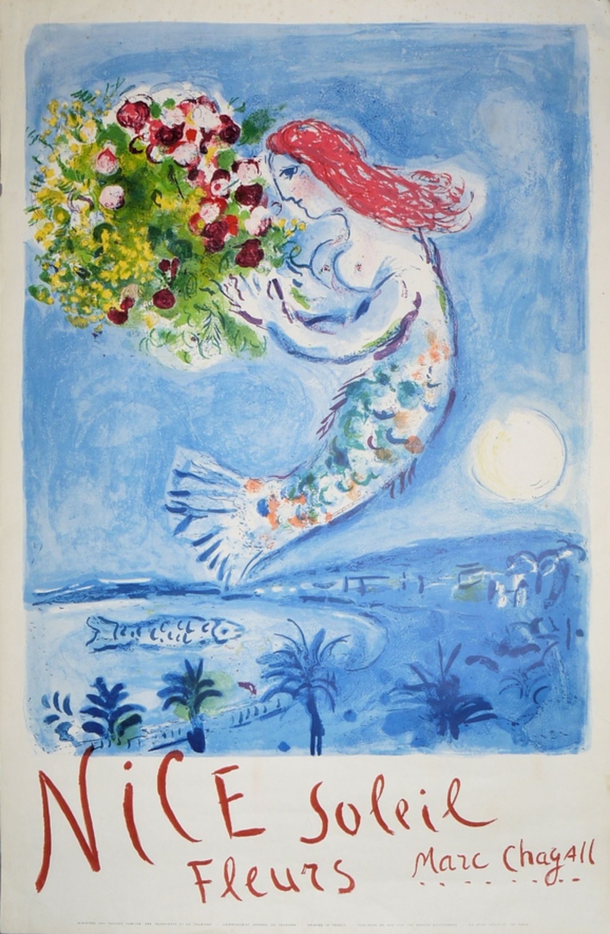 Marc Chagall, Nice soleil fleurs, poster, from 1962