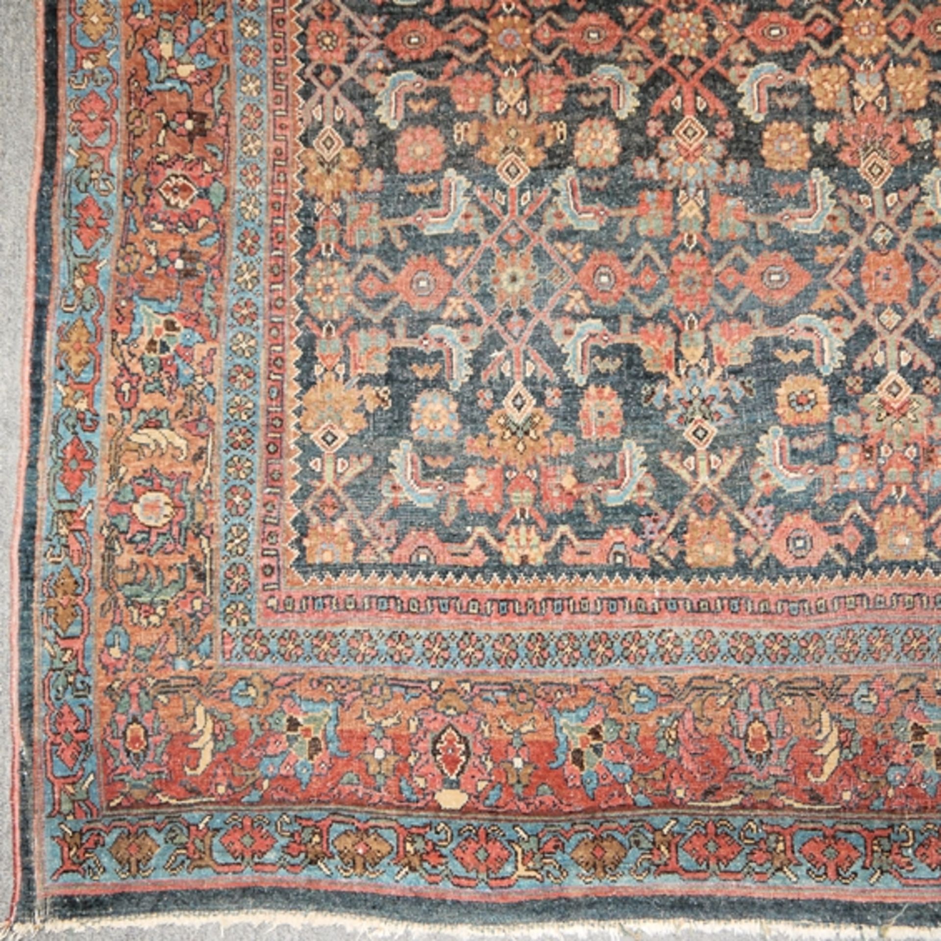 Ancient Bijar Oriental Rug, Persia - Image 3 of 4