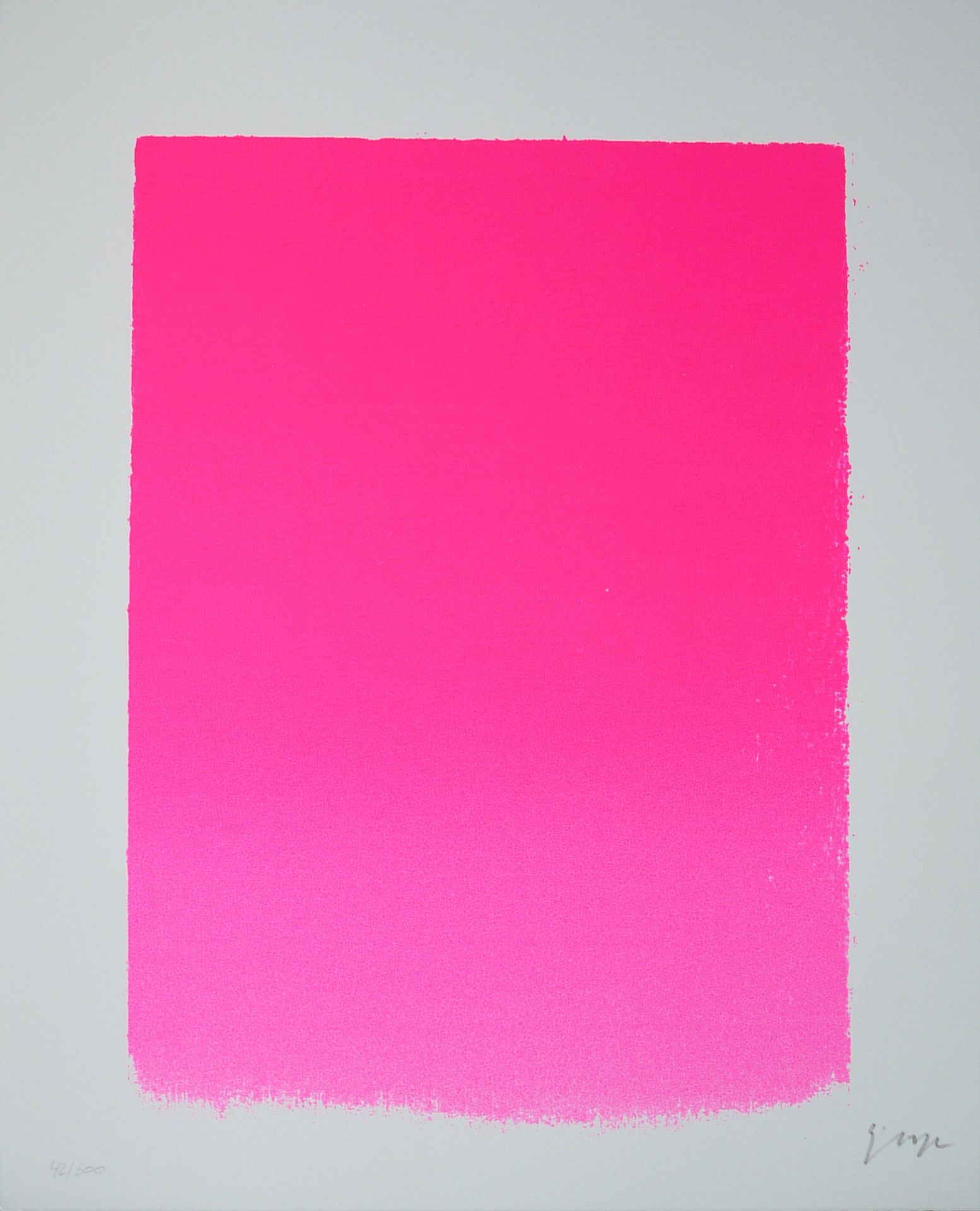 Rupprecht Geiger, Neon-Pink, Farbserigrafie, 1966