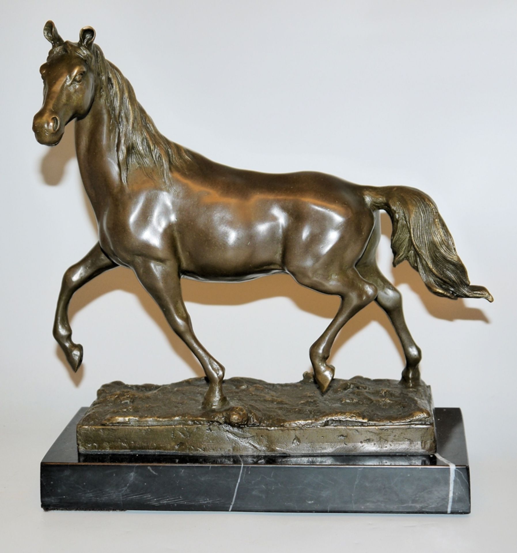Milo alias Miguel Fernando Lopez, bronze sculpture horse