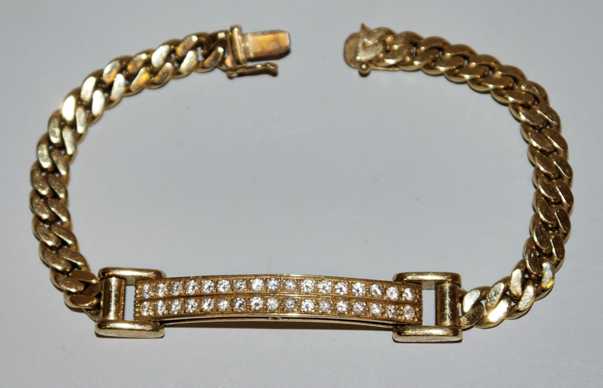 Armband mit Brillanten, Gold