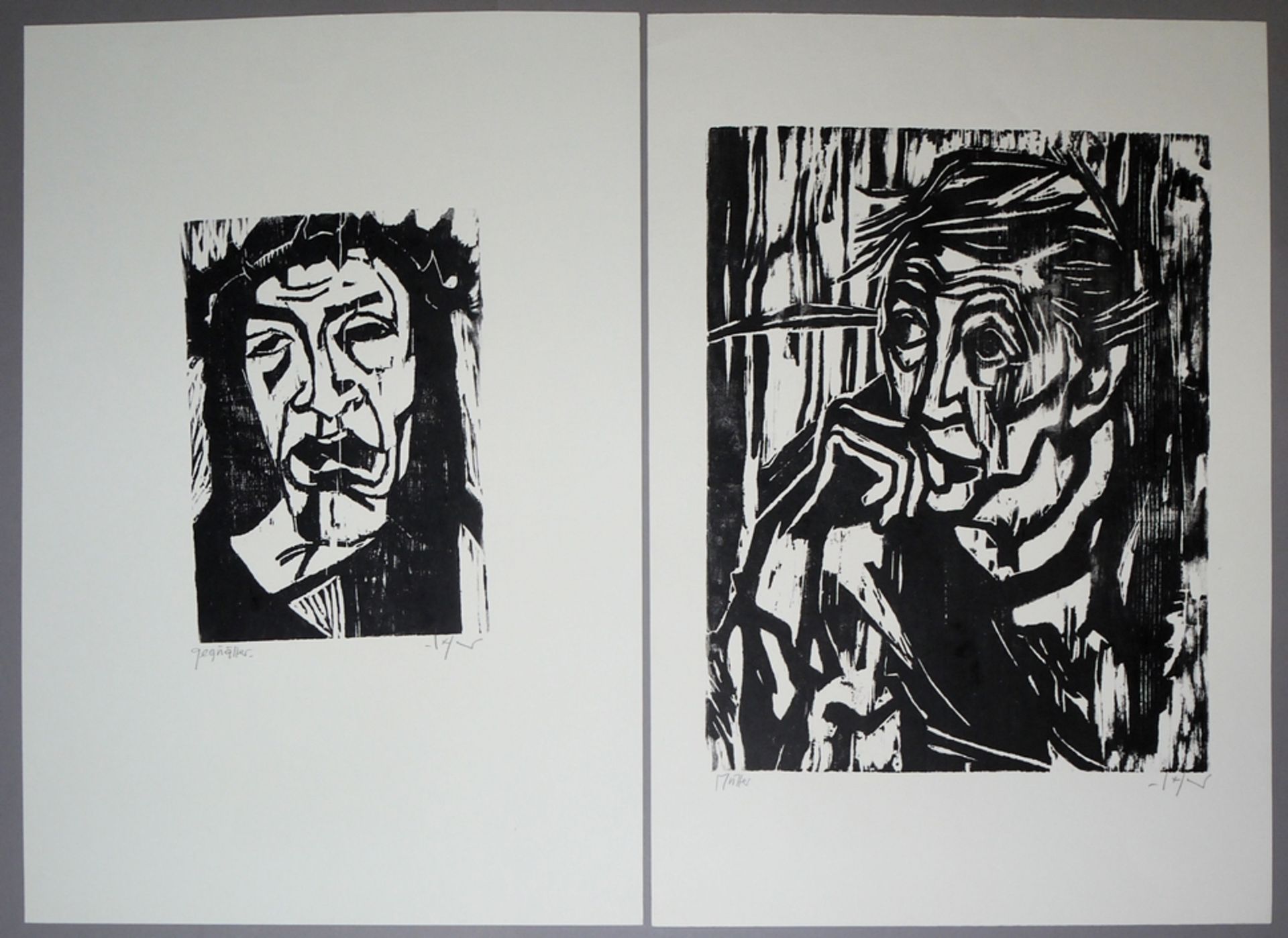 Heinz Tetzner, 6 signierte Holzschnitte aus Galerienachlass - Bild 4 aus 6