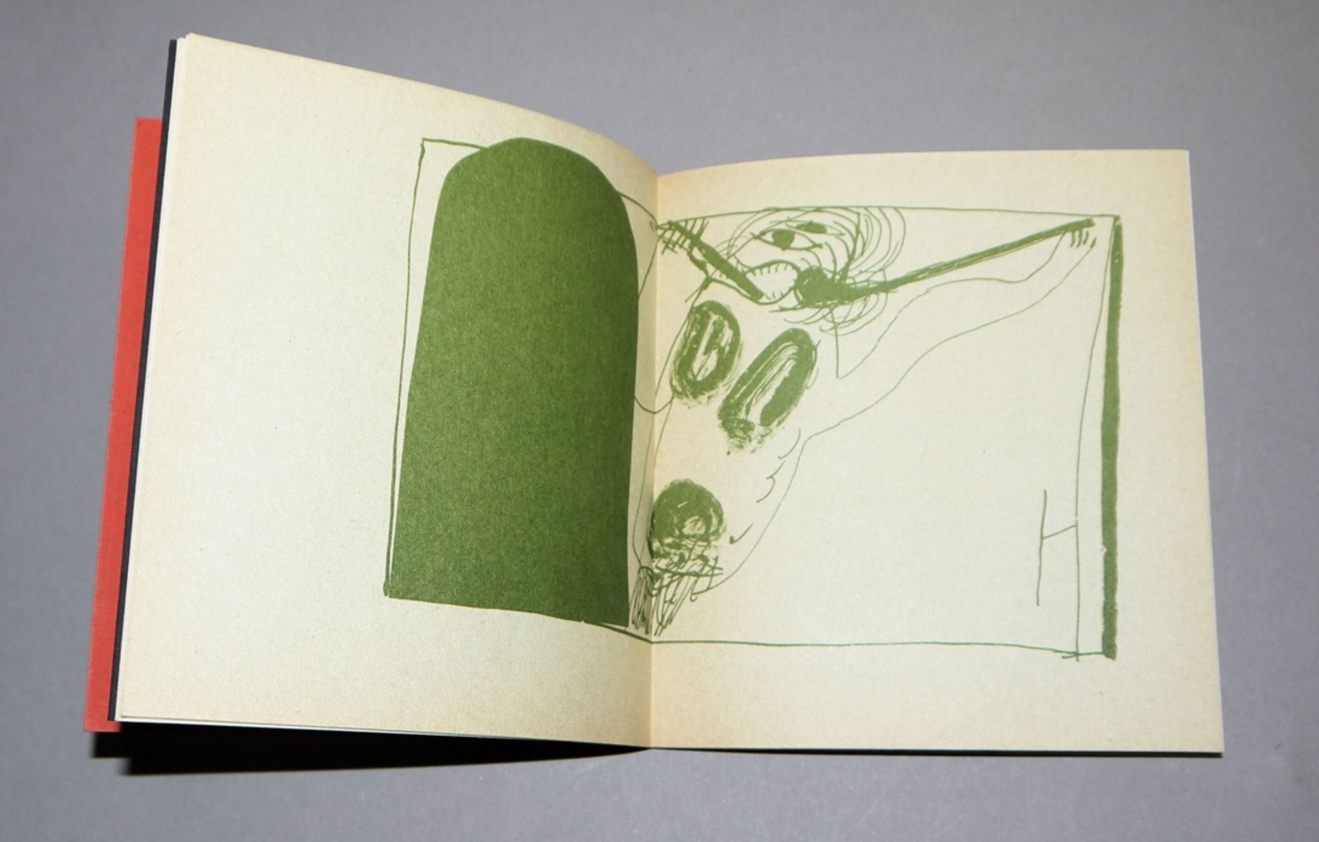 Horst Antes, "Initiales", small artist's book, Galerie Renate Boukes, 1960 as well as artistically - Image 2 of 2